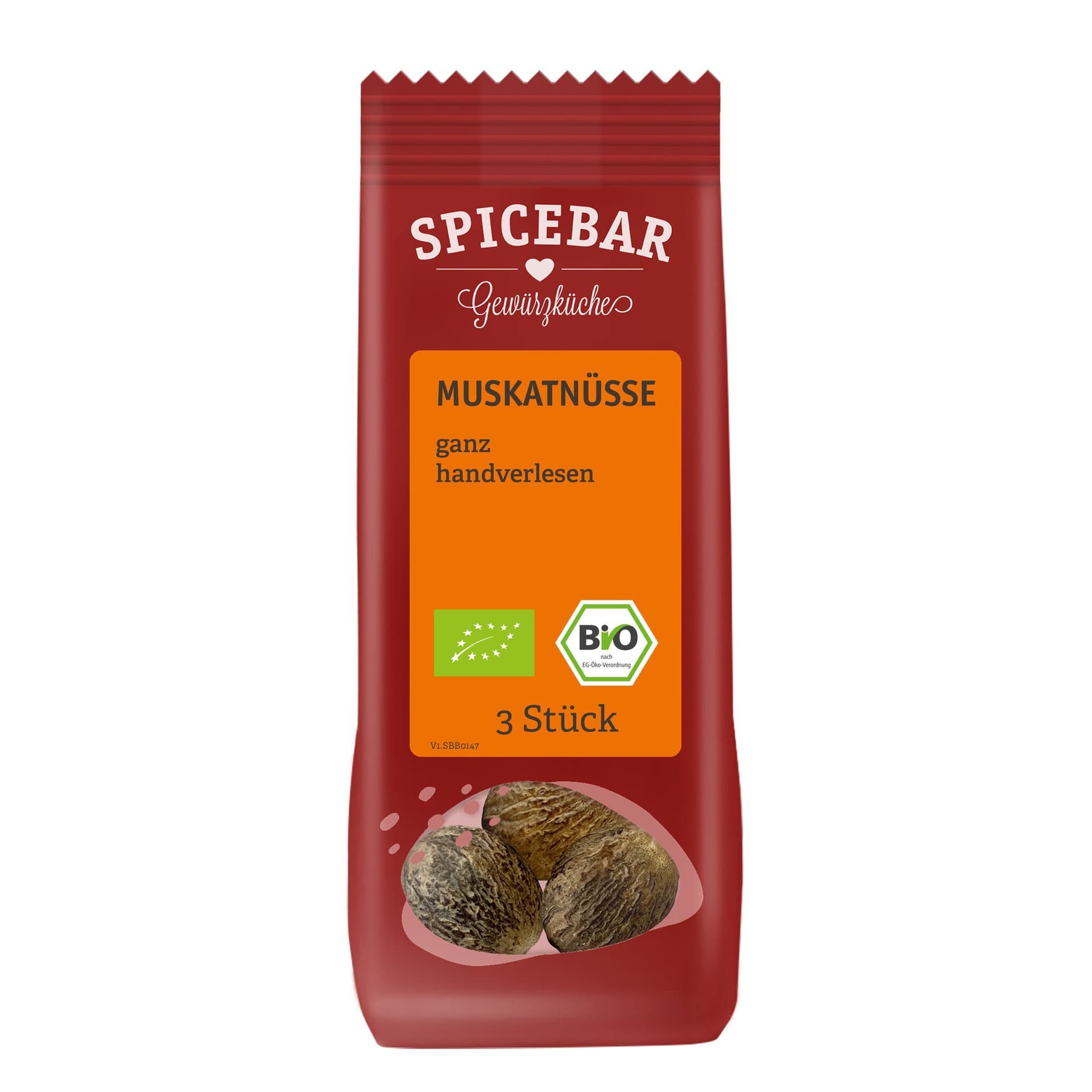 Spicebar Muskatnüsse 3 Stück