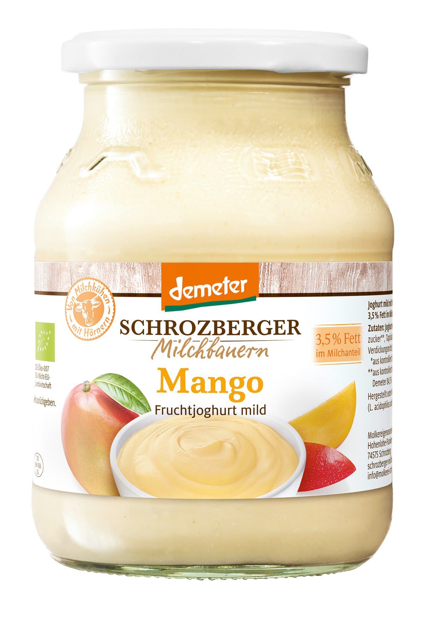 Schrozberger Milchbauern Fruchtjoghurt Mango 3,5%