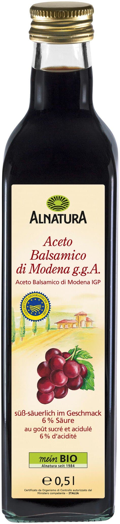 Alnatura Aceto Balsamico di Modena g. g. A.
