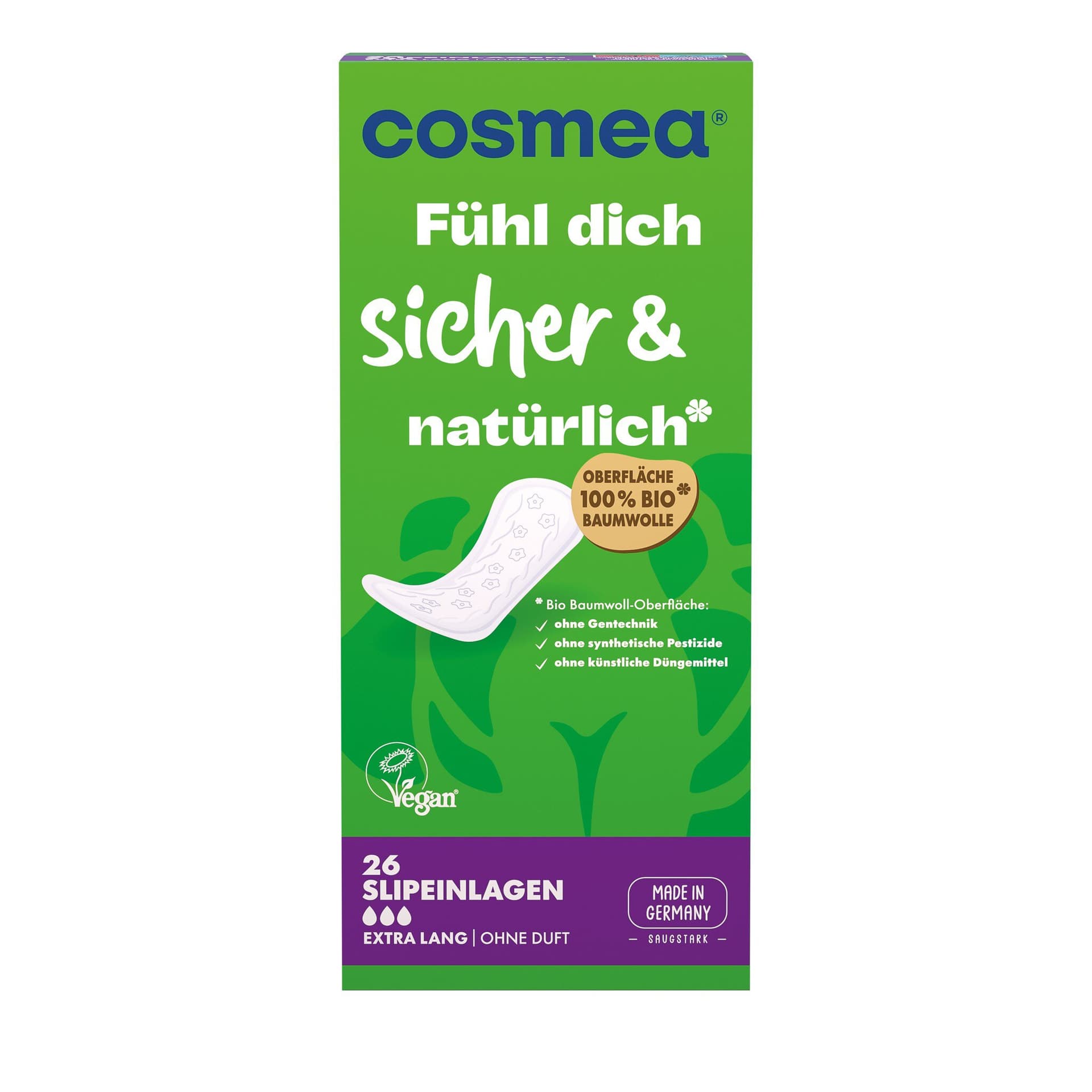Cosmea Slipeinlagen Extra Lang ohne Duft