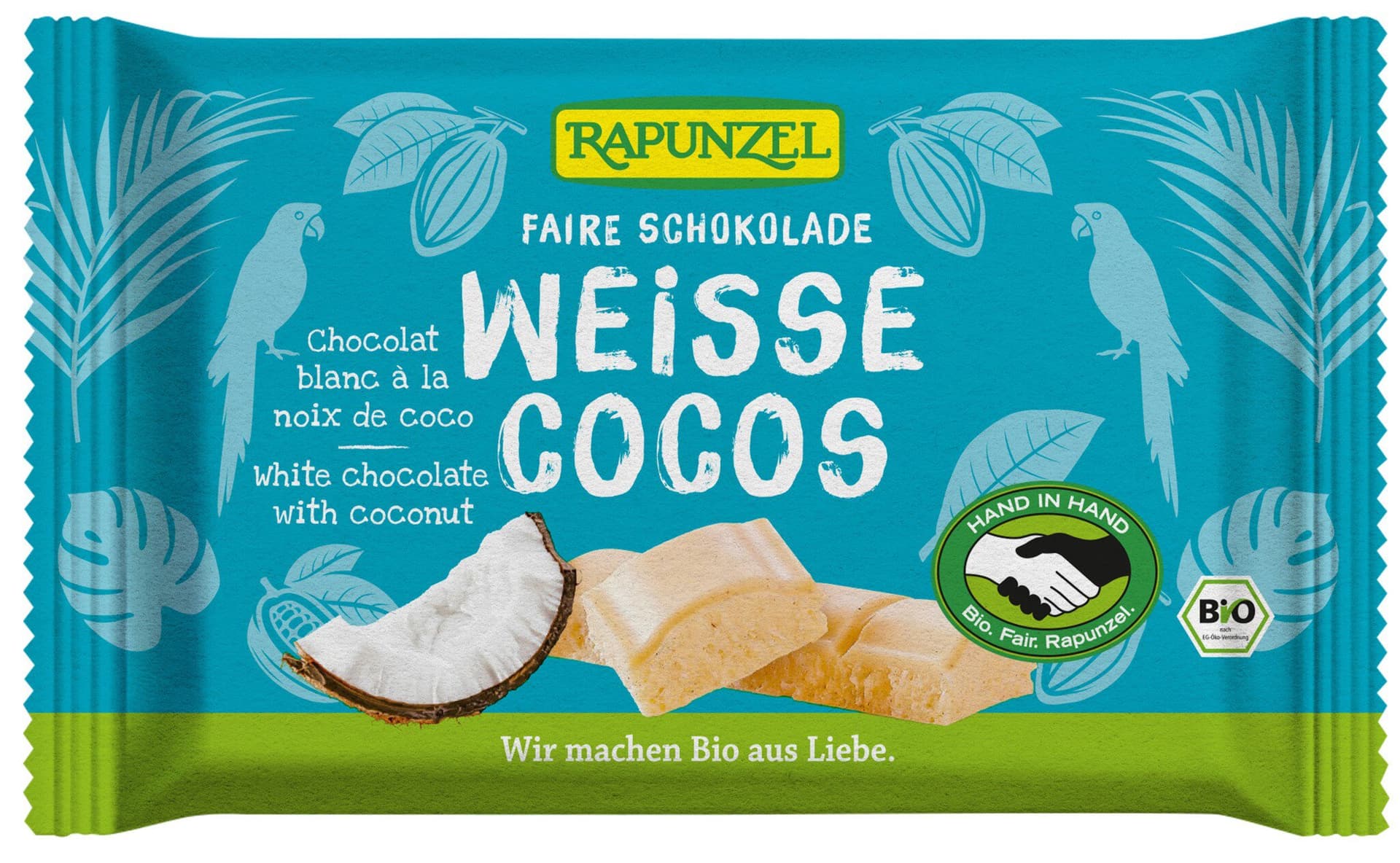 Rapunzel Weiße Schokolade mit Kokosstückchen