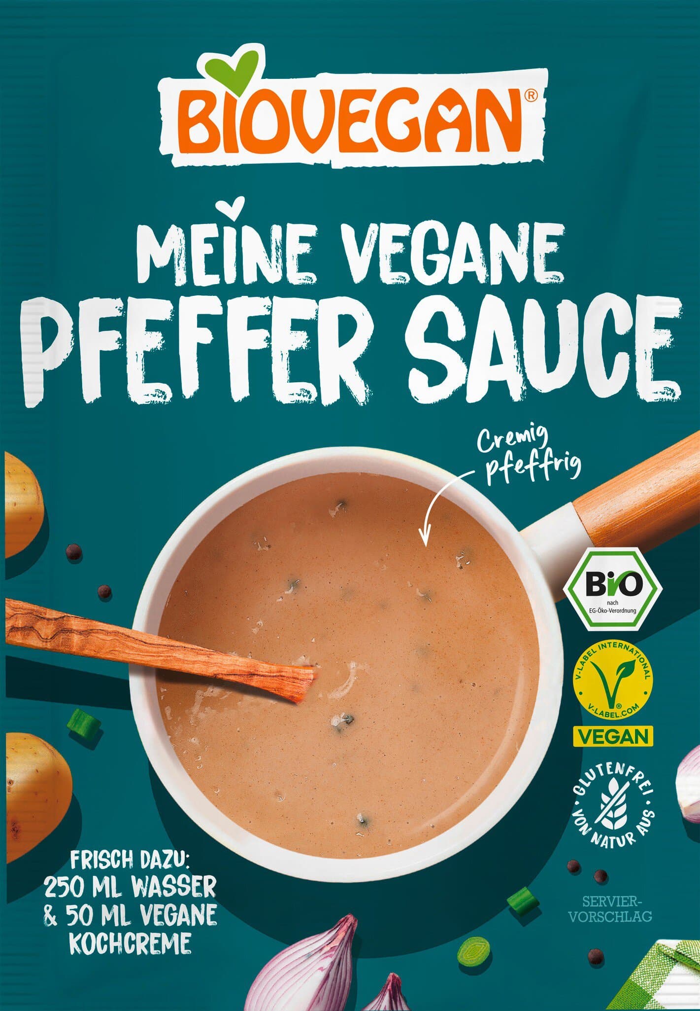 Biovegan Meine vegane Sauce Pfeffer