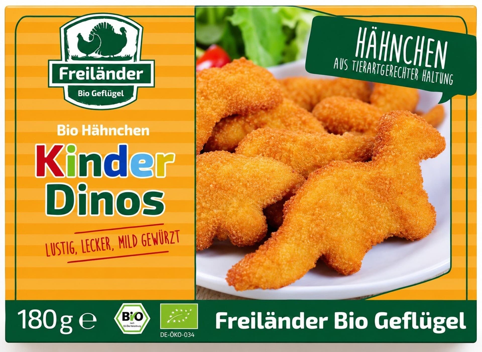 Freiländer Bio Geflügel Hähnchen Kinder Dinos (TK)