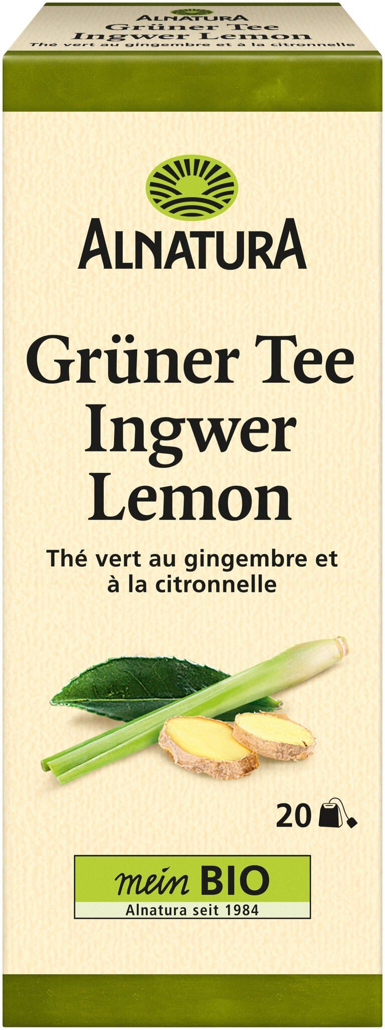 Alnatura Grüner Tee Ingwer-Lemon