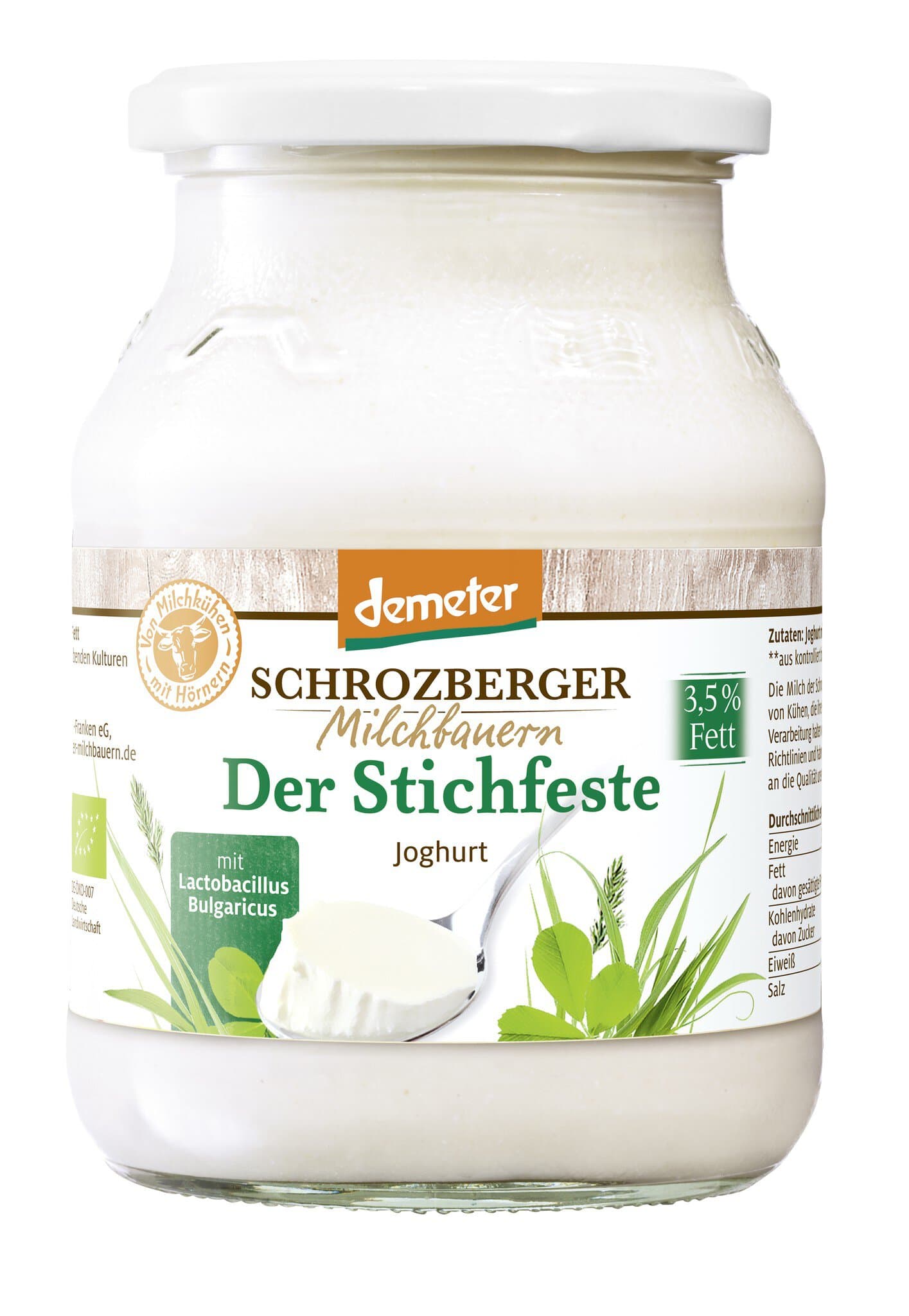 Schrozberger Milchbauern Joghurt natur Stichfest 3,5%