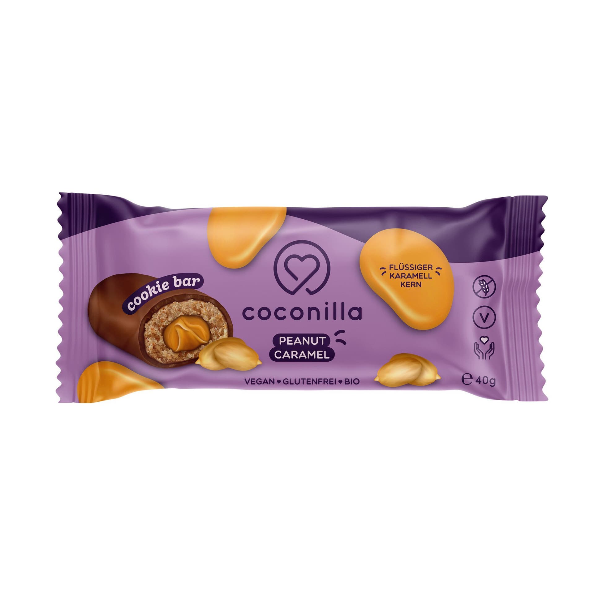 Coconilla Cookie Bar Peanut Caramel