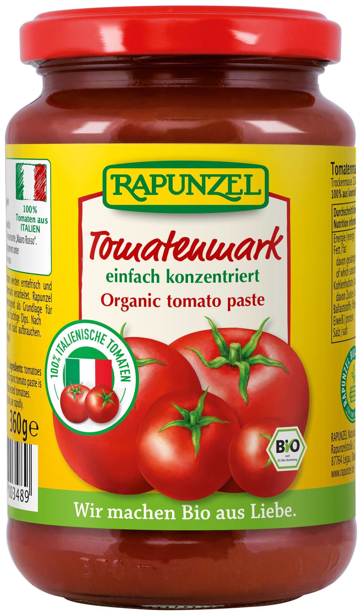 Rapunzel Tomatenmark, einfach konzentriert
