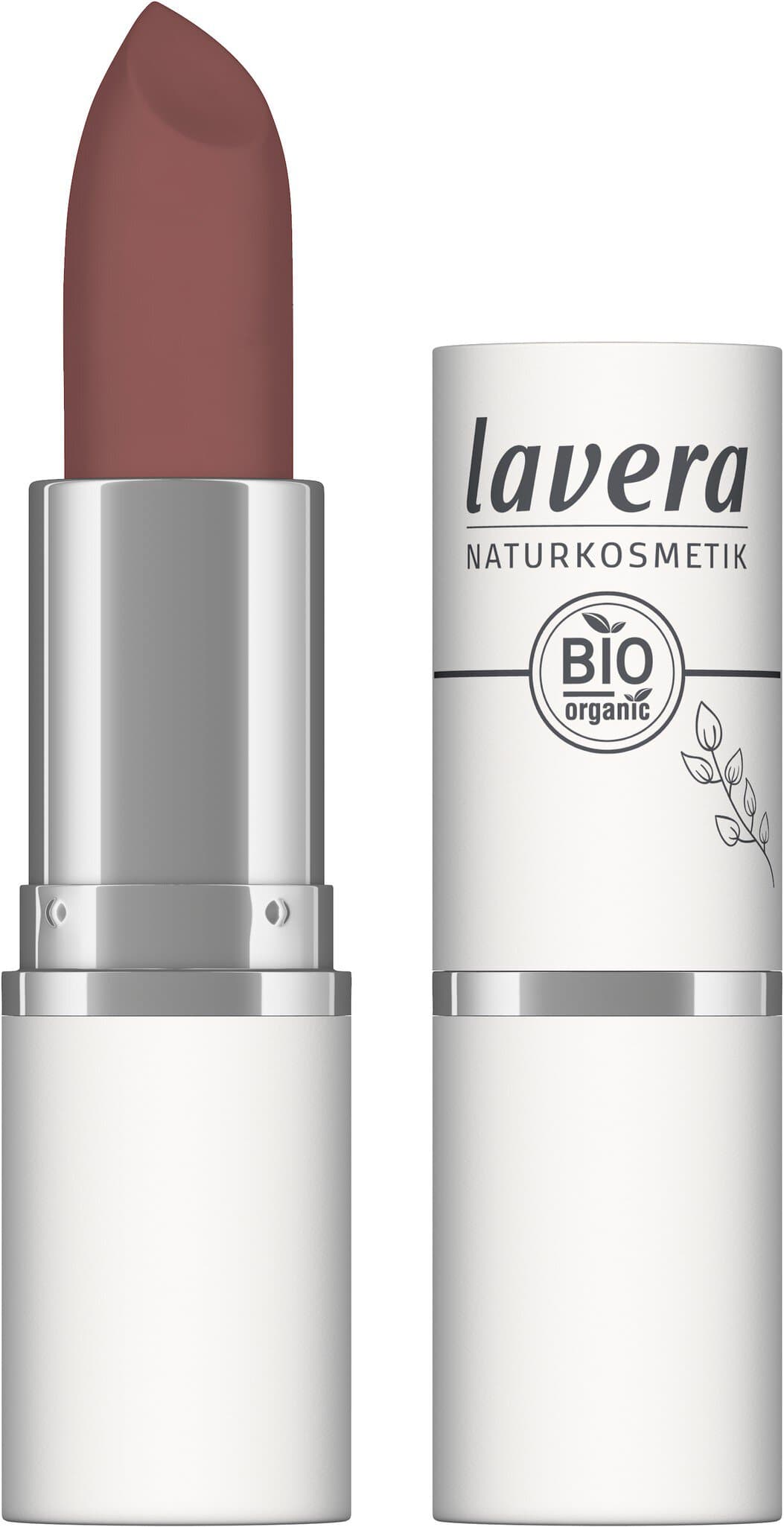 Lavera Velvet Matt Lipstick Auburn Brown 02
