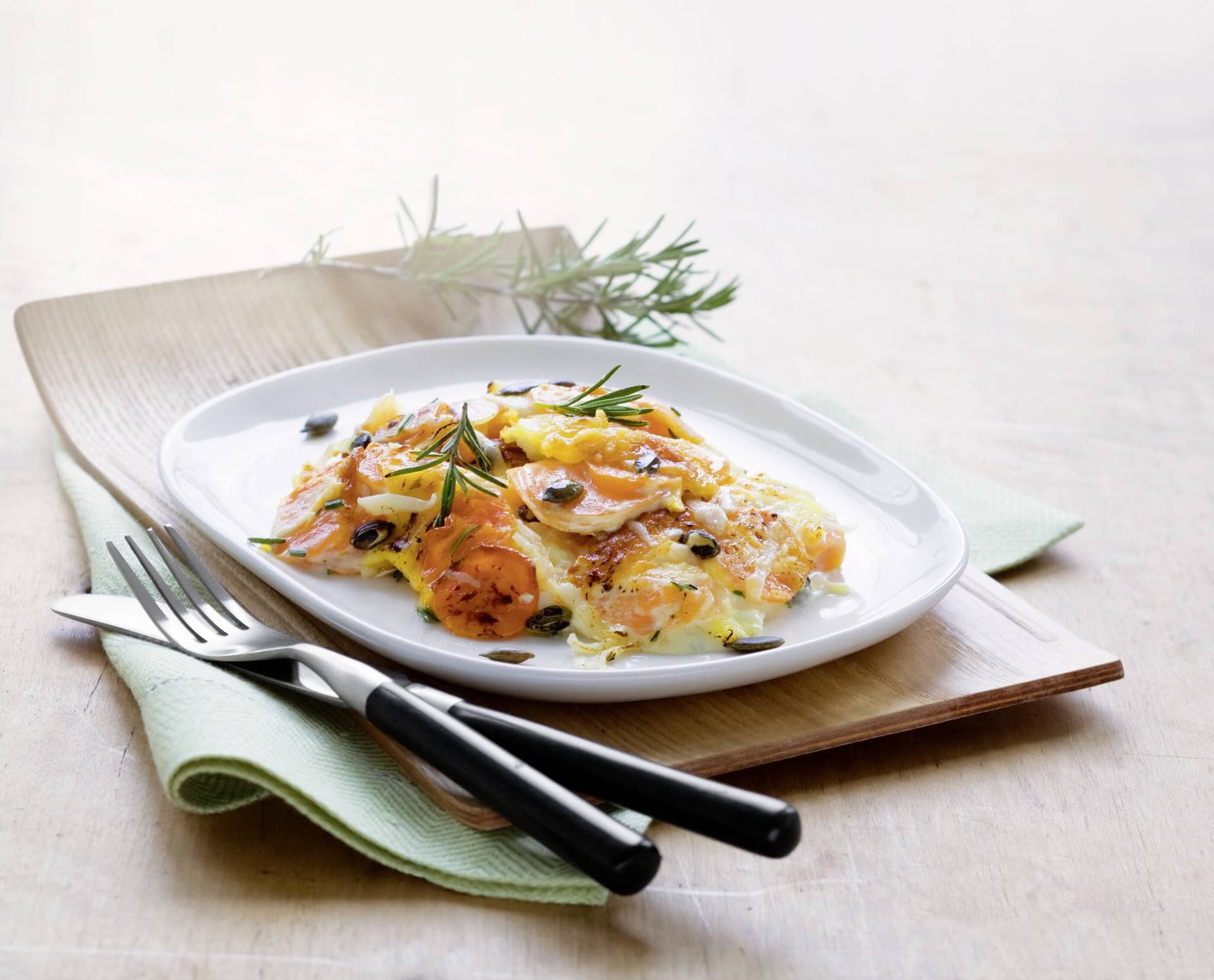 Kartoffelgratin mit Möhren
