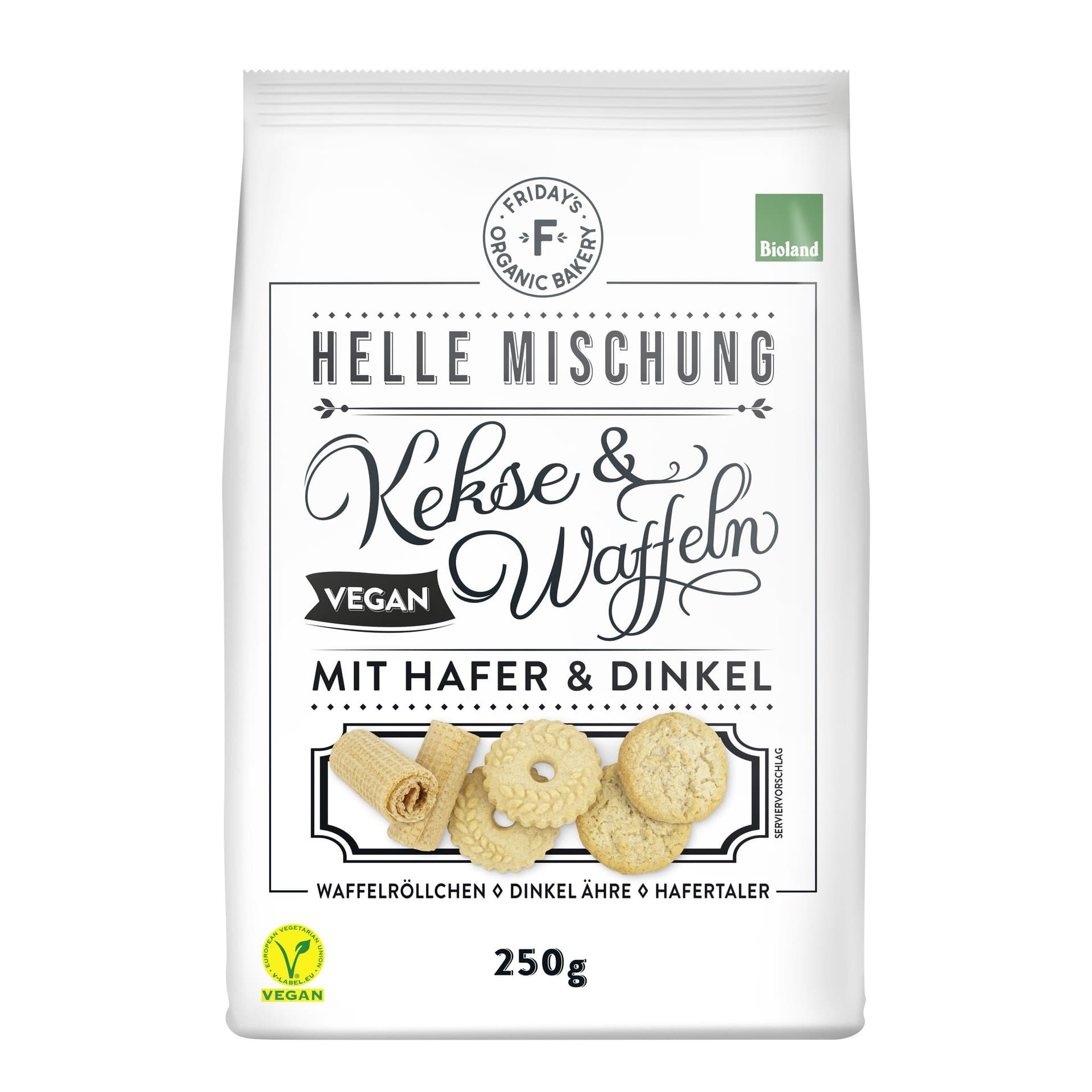 Friday´s Organic Bakery Kekse & Waffeln mit Hafer & Dinkel