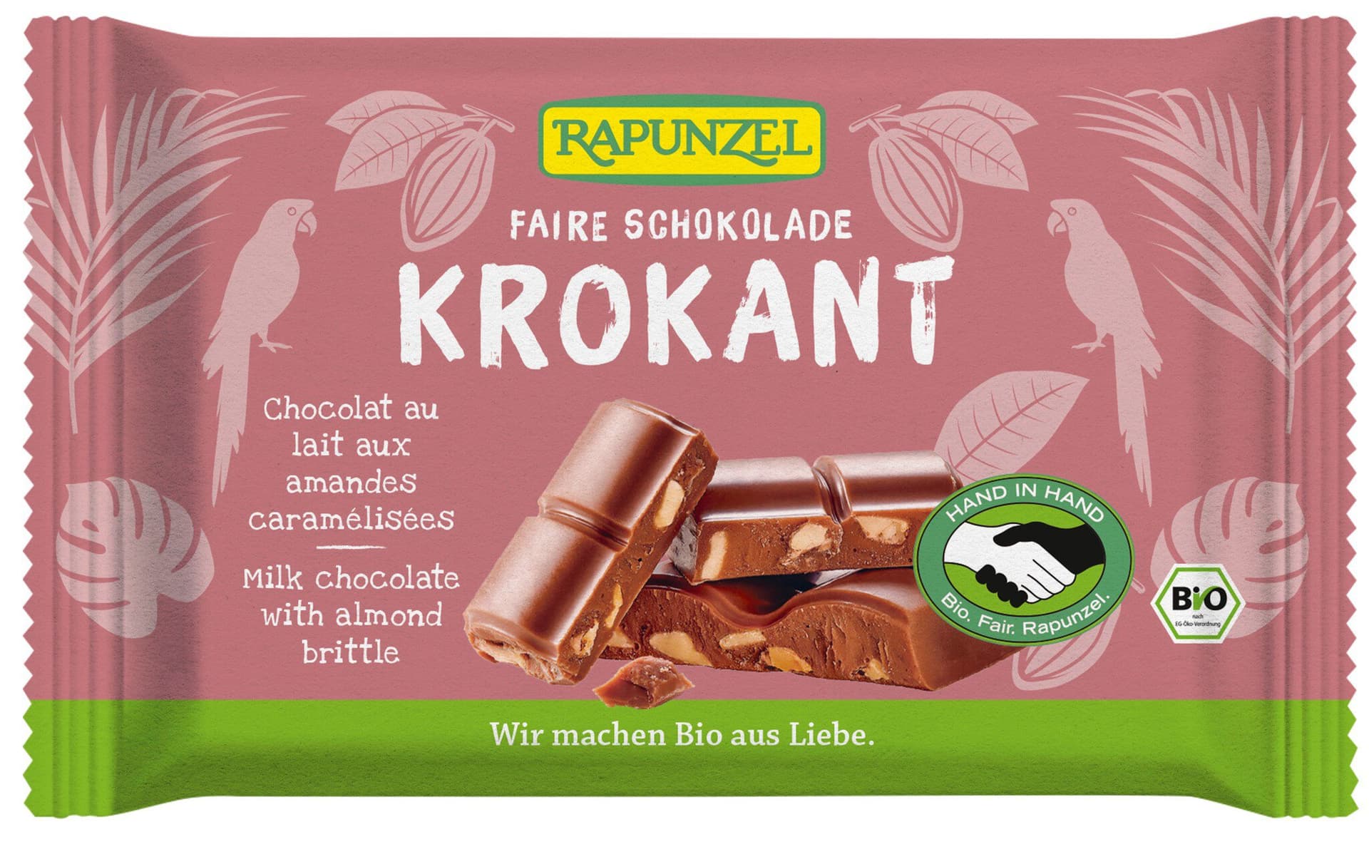 Rapunzel Vollmilch Schoko Mandelkrokant