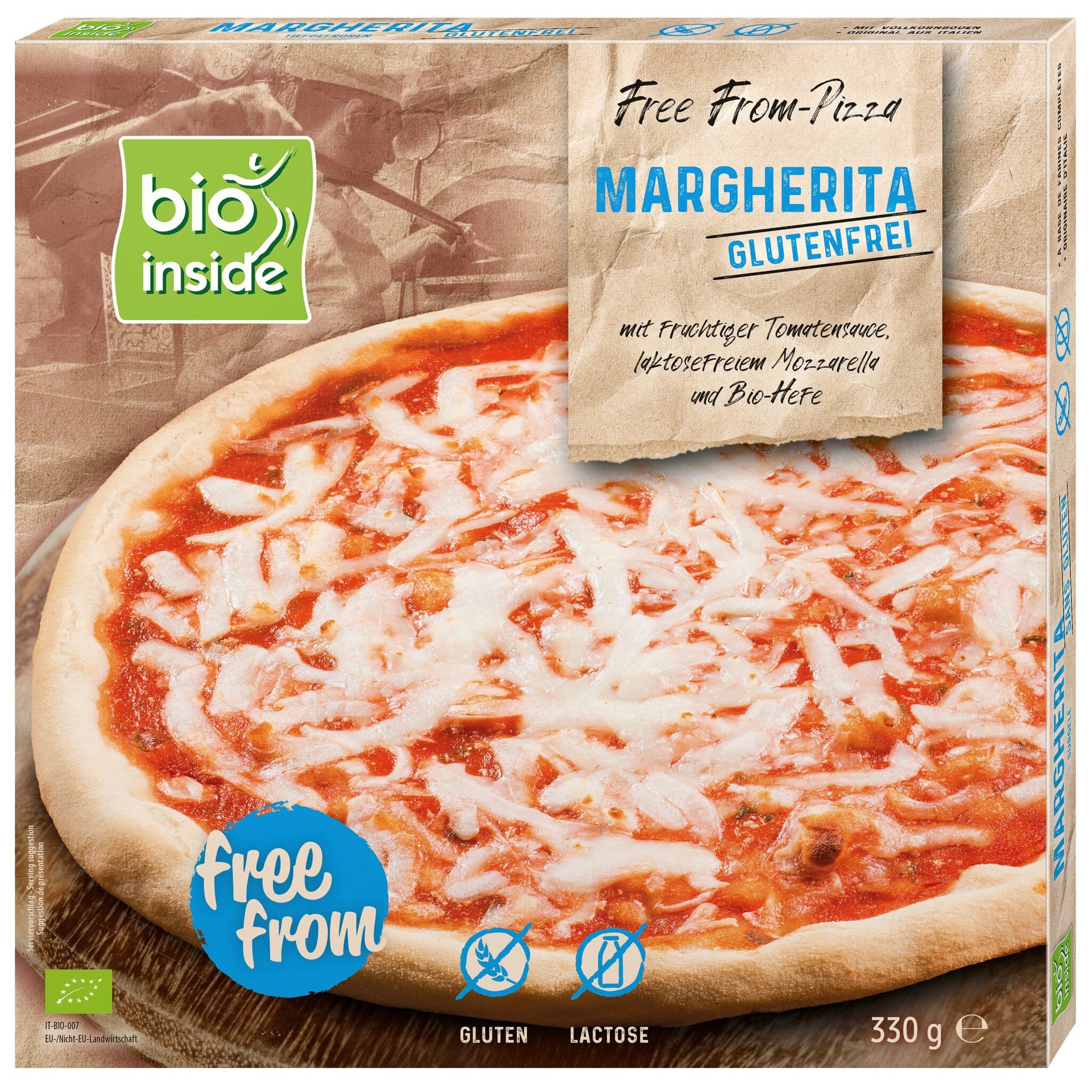 Bio Inside Pizza Margherita glutenfrei (TK)