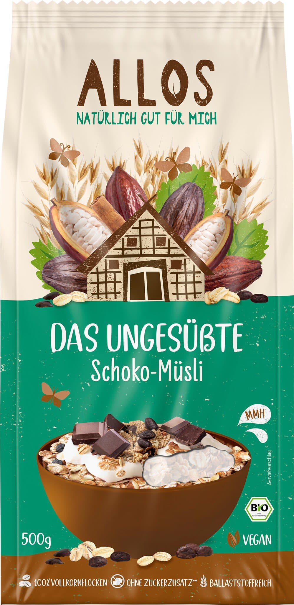 Allos Das ungesüßte Schoko Müsli