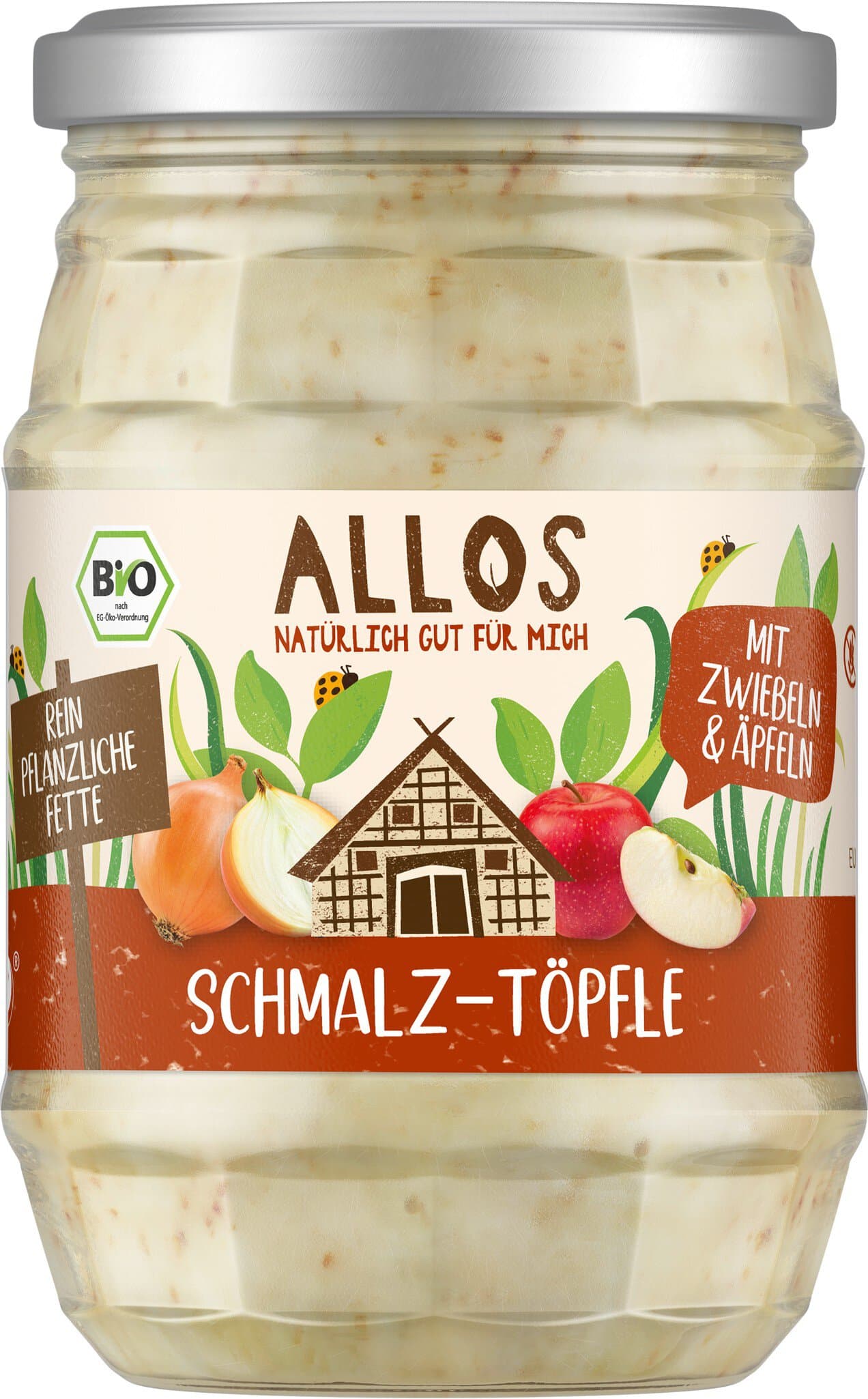 Allos Veganer Schmalz mit Zwiebeln & Äpfeln