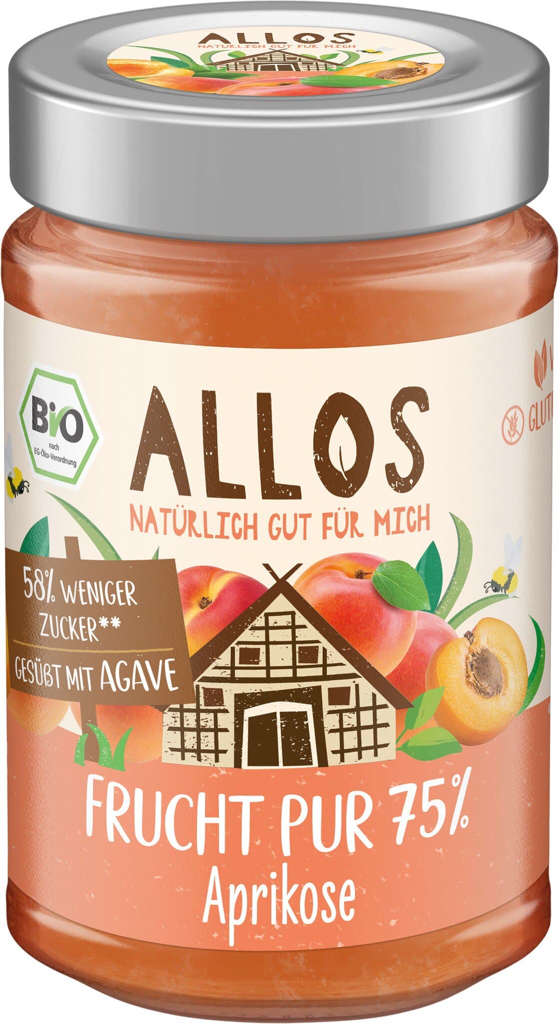Allos Frucht Pur Aprikose