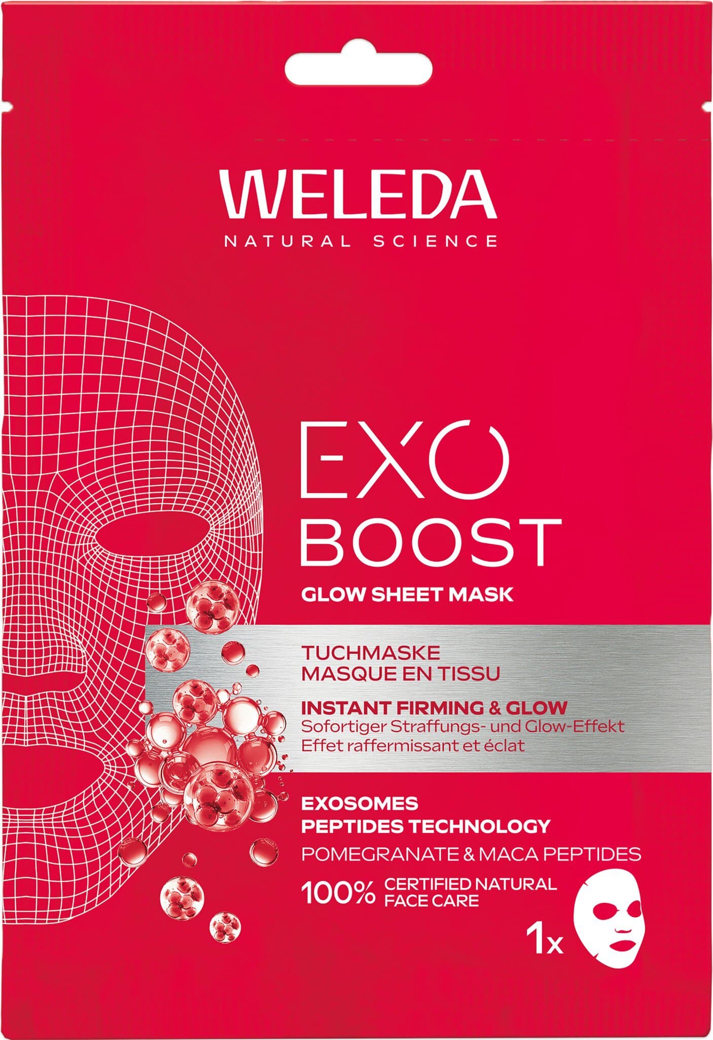 Weleda Exo Tuchmaske Granatapfel