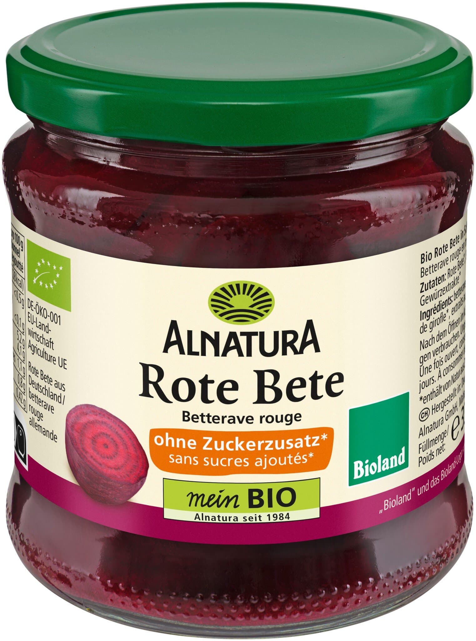 Alnatura Rote Bete ungesüßt