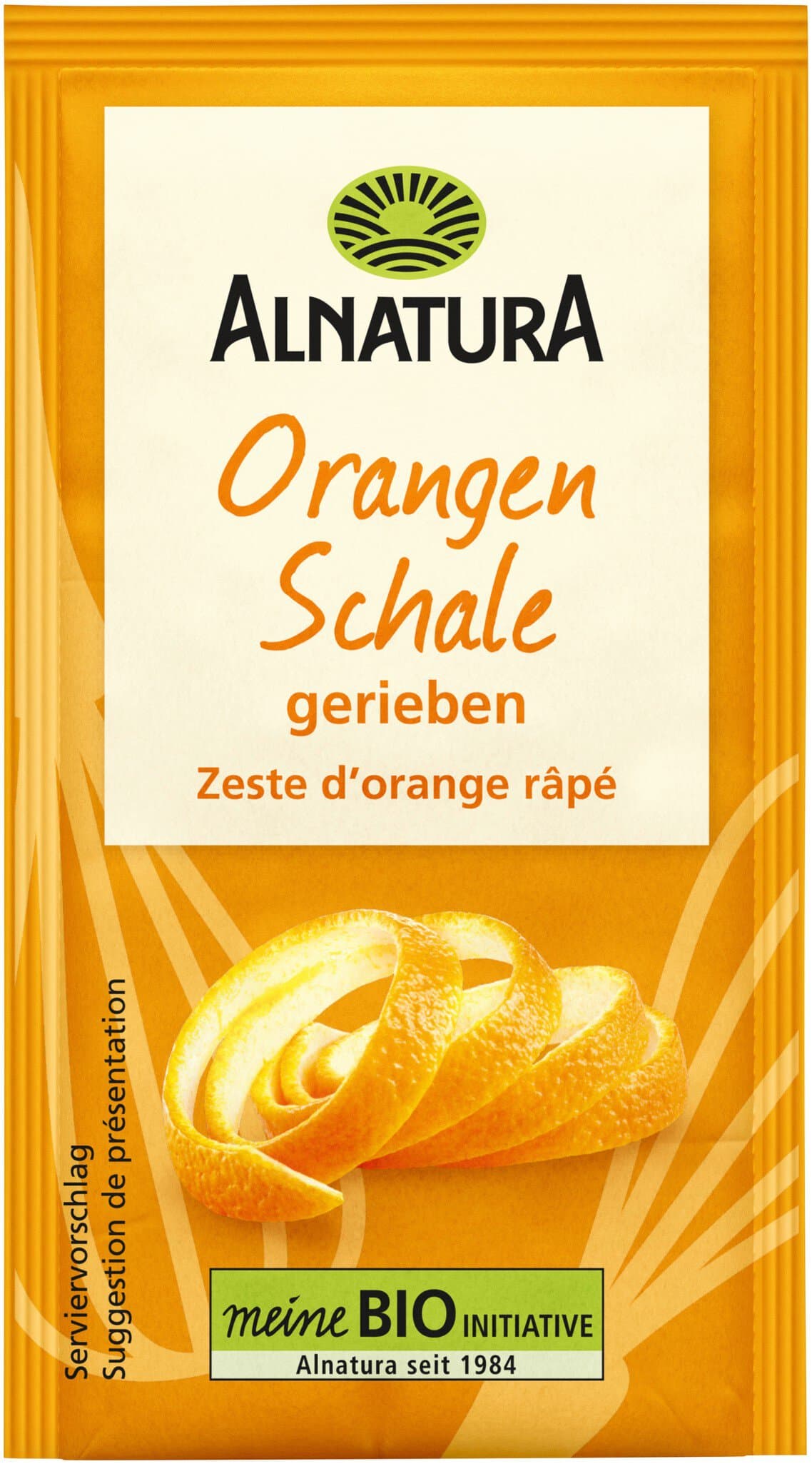 Alnatura Orangenschale gerieben
