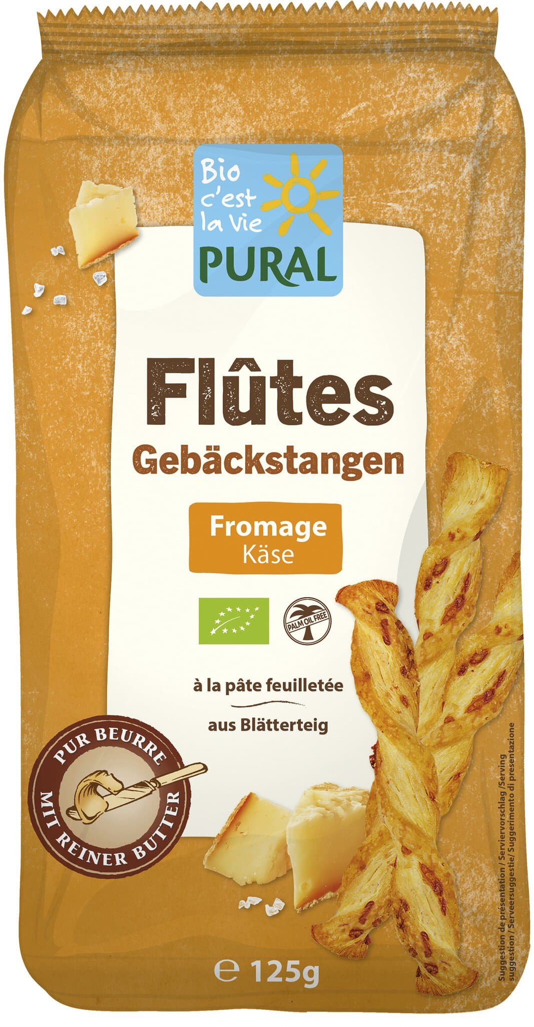 Pural Flûtes - Knabbergebäck mit Käse