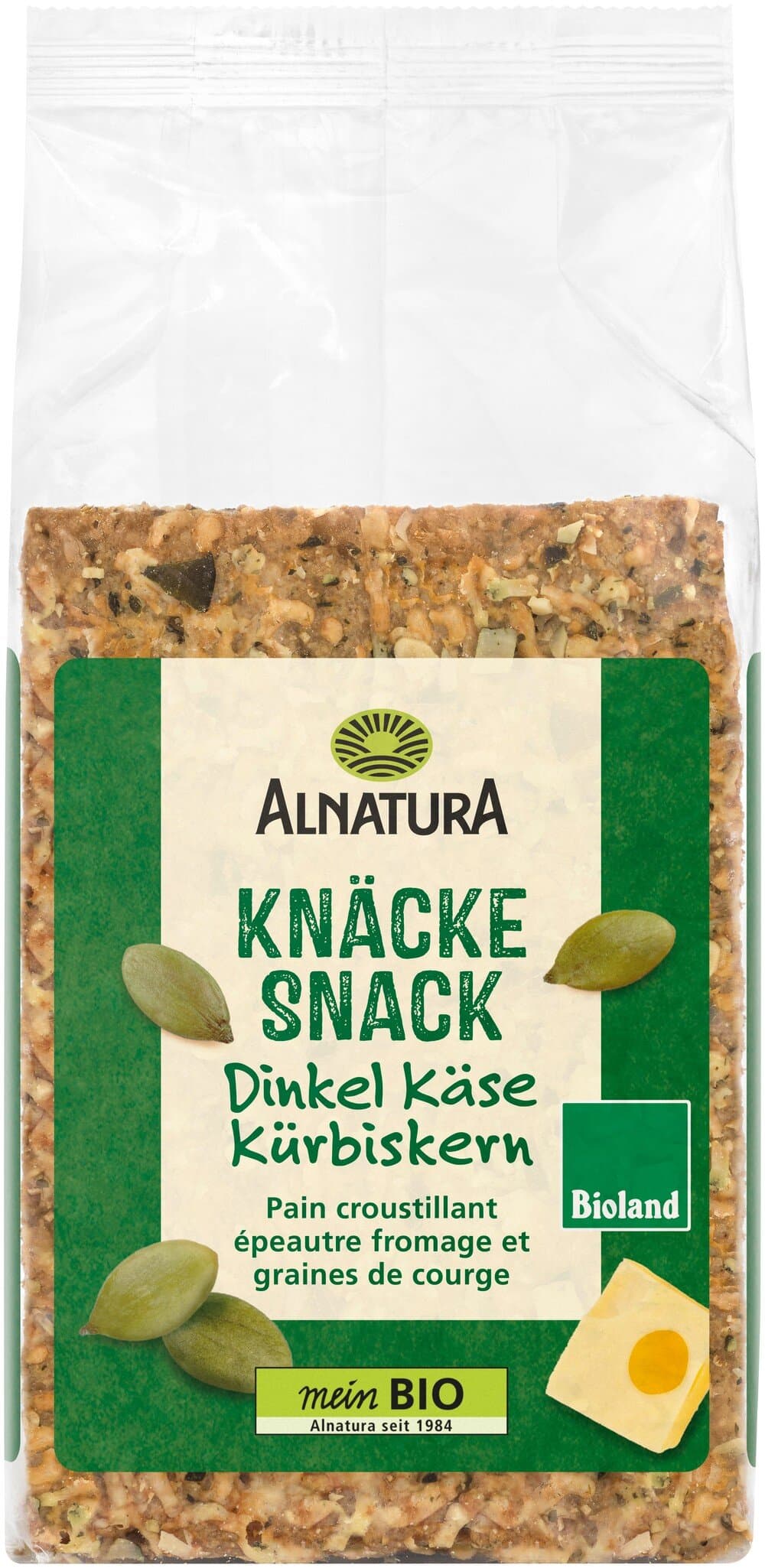 Alnatura Knäckesnack Dinkel-Käse-Kürbiskern