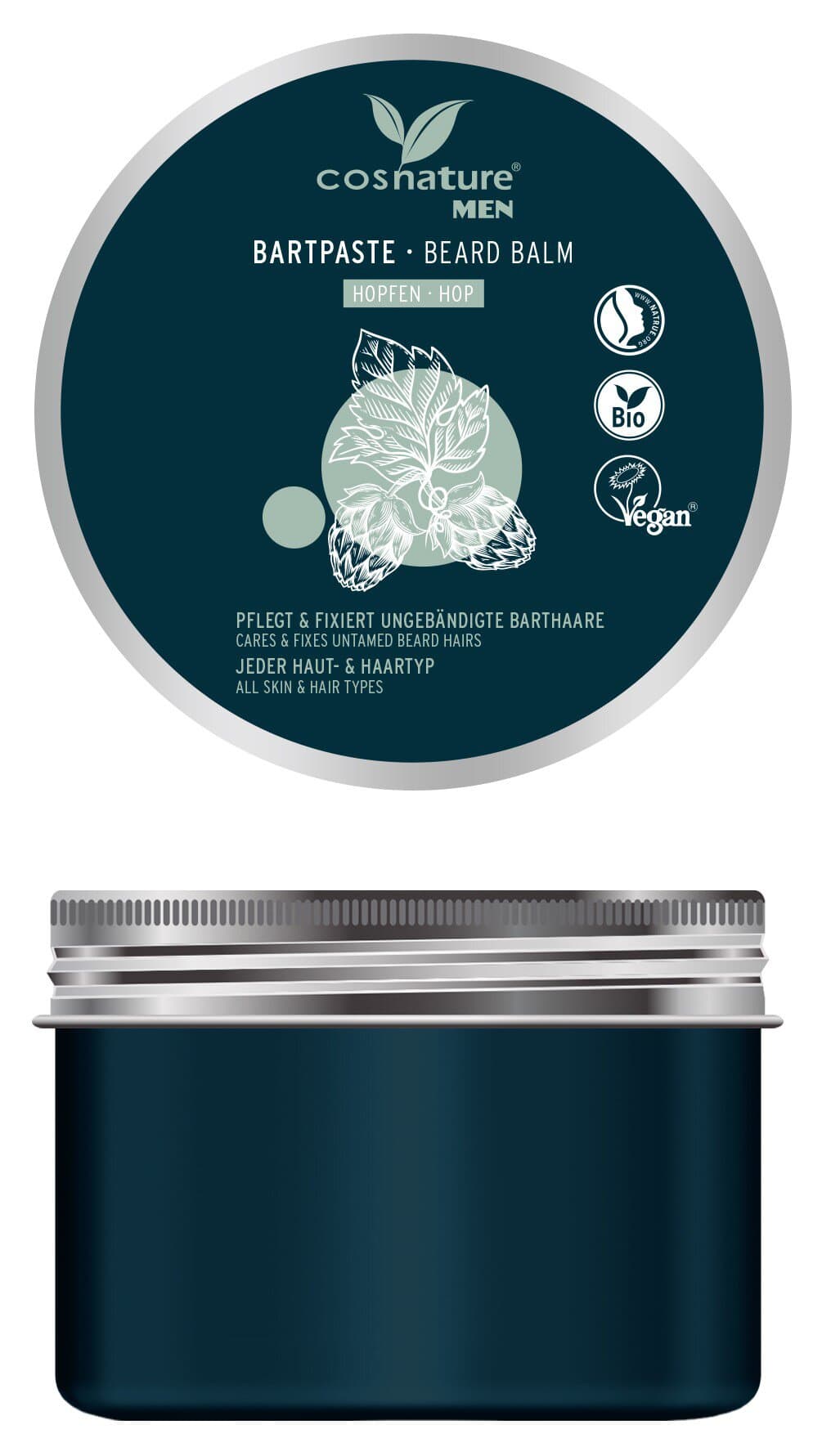 cosnature Bartpflege Bartpaste Hopfen