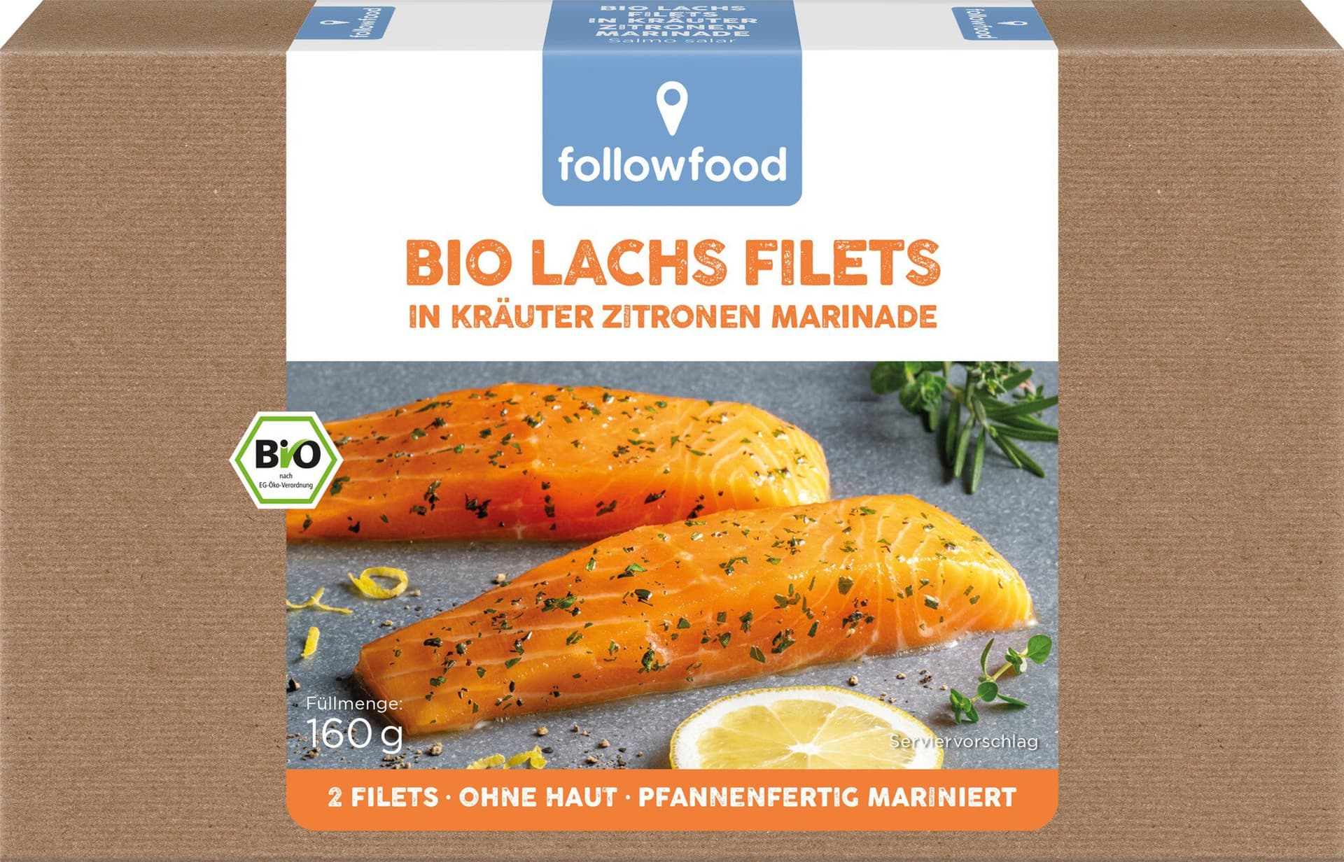 FollowFood Lachs Filets in Kräuter Marinade (TK)