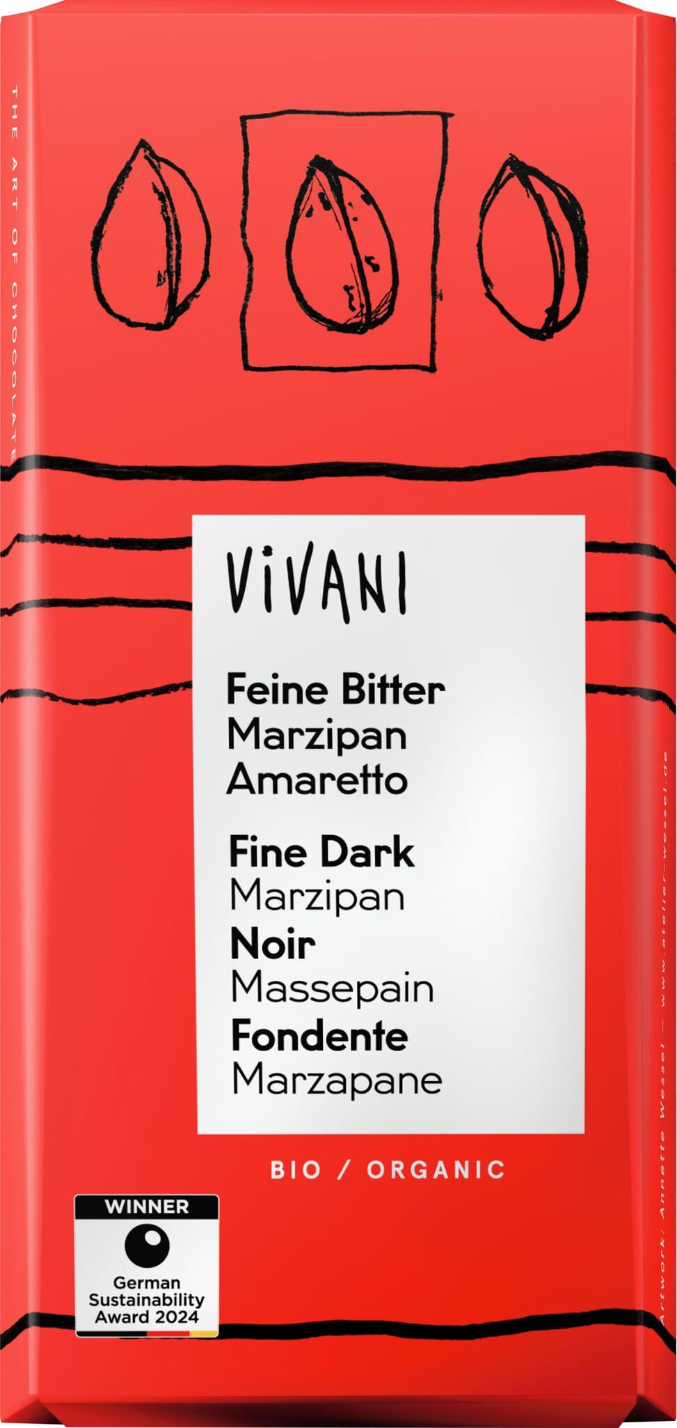 Vivani Feine Bitter Marzipan Amaretto