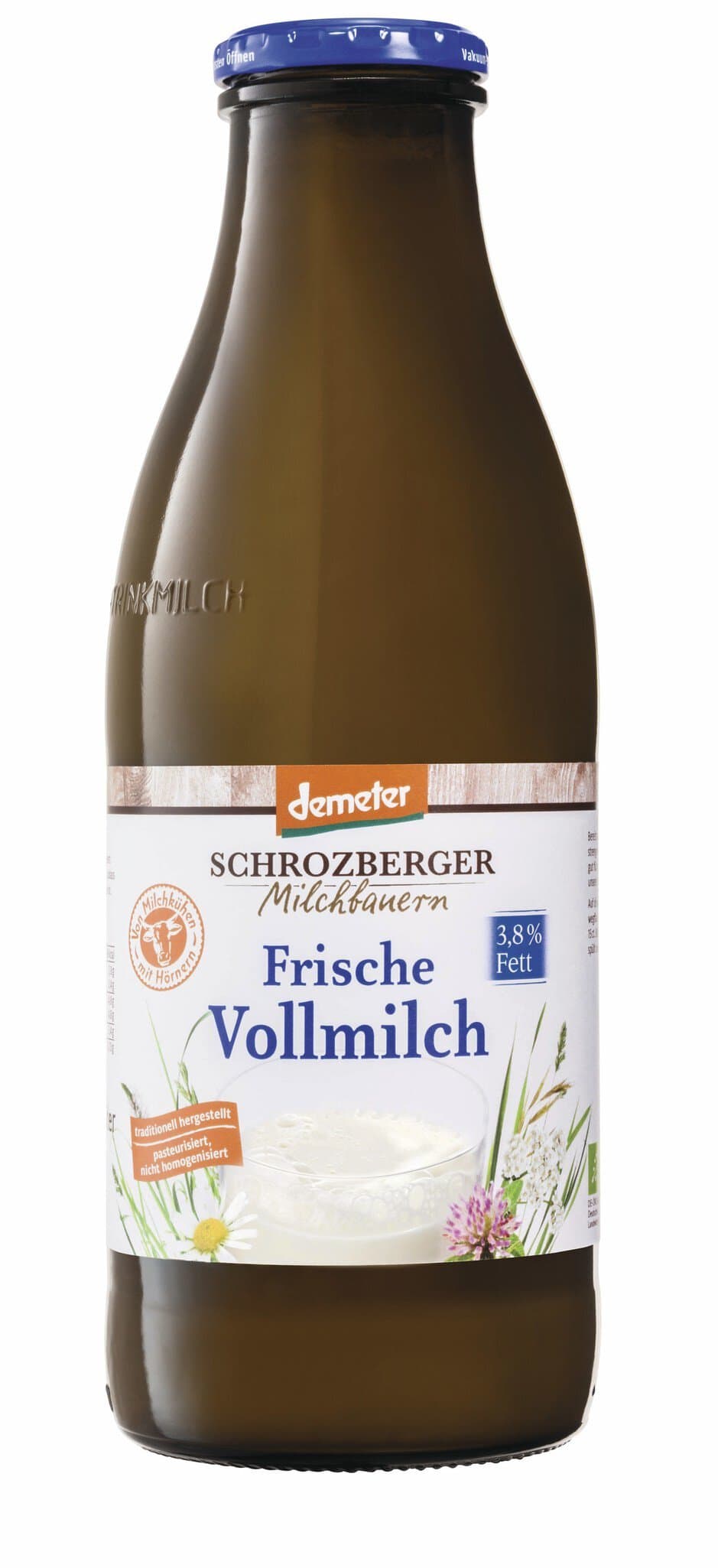 Schrozberger Milchbauern Vollmilch 3,8% (Glas)