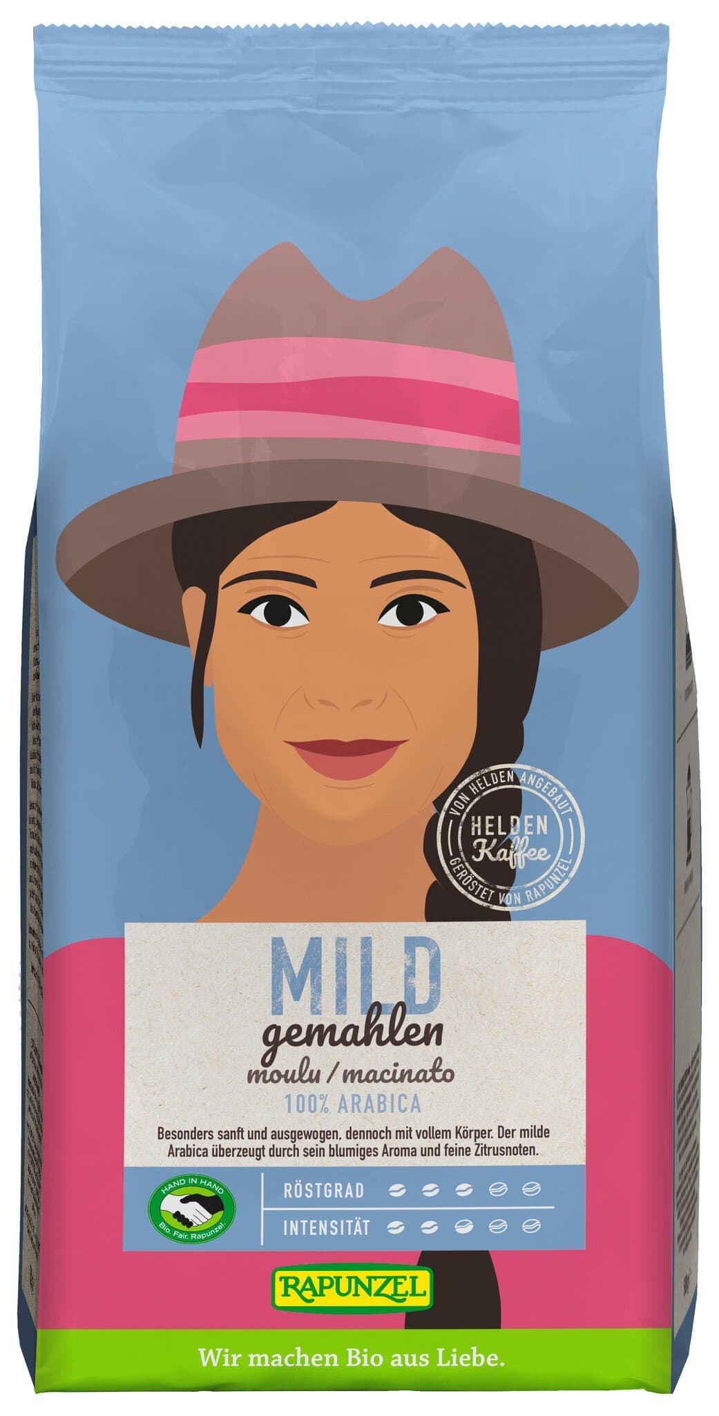 Rapunzel Heldenkaffee mild gemahlen