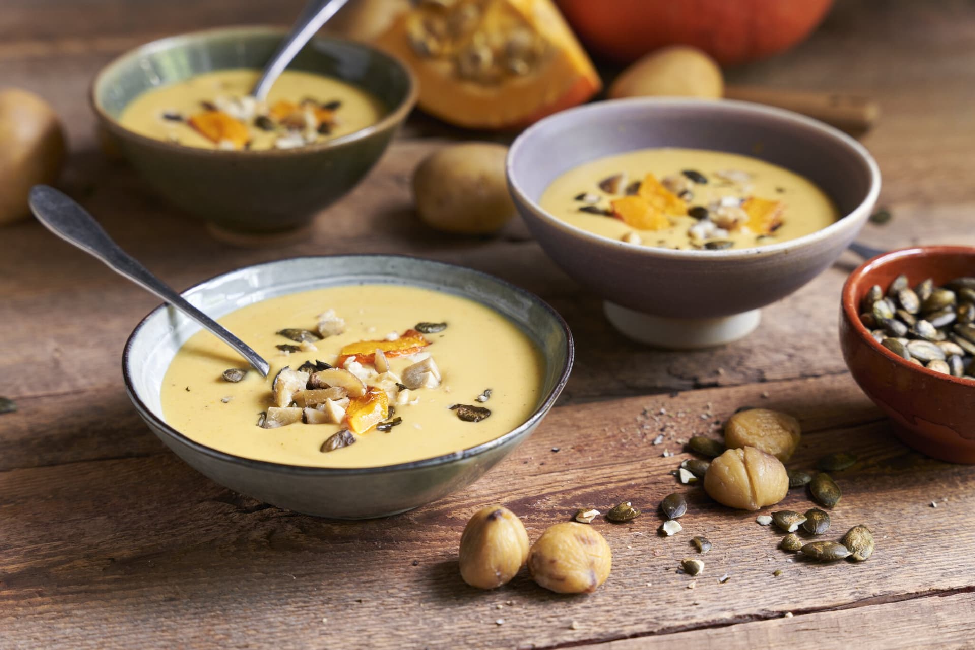 Kürbis-Maronen-Suppe