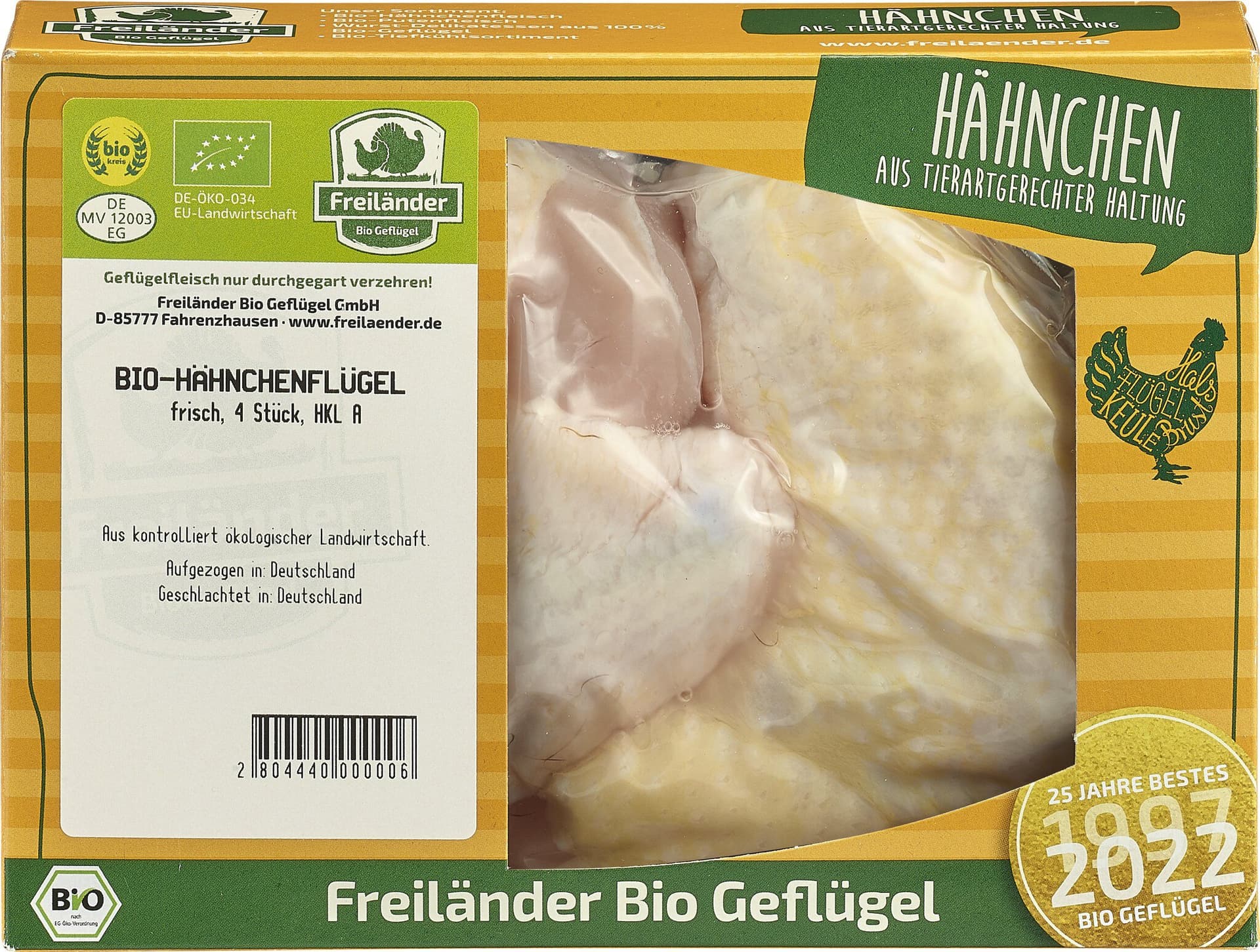 Freiländer Bio Geflügel Hähnchenflügel