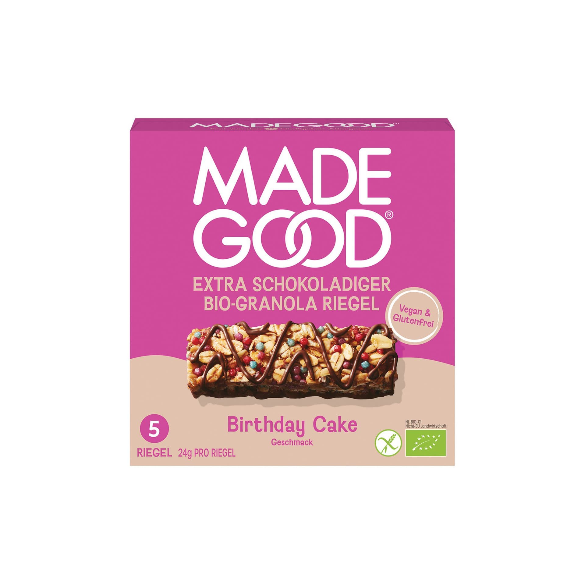 Made Good Granola Bar Birthday Cake Flavour