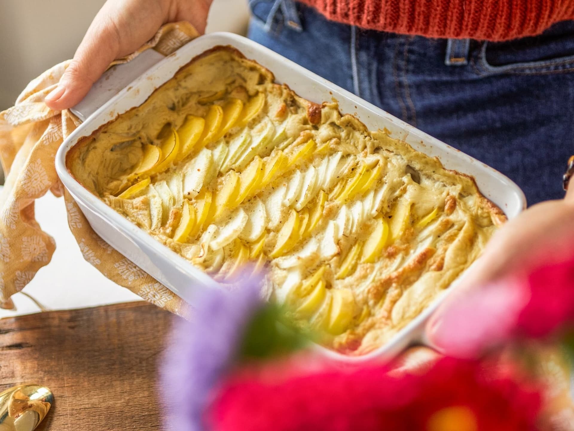 Kartoffelgratin mit Kohlrabi