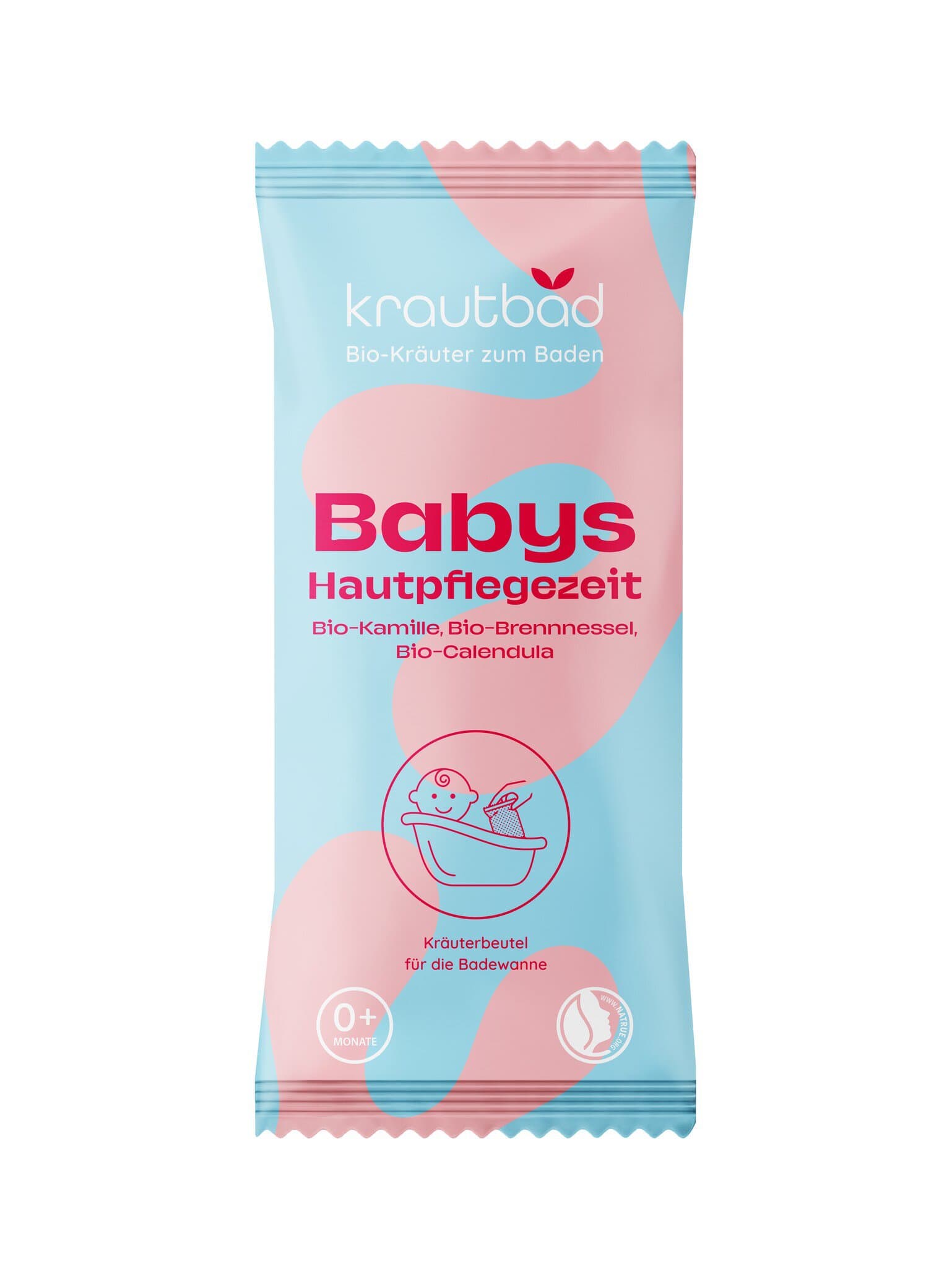 Krautbad Babys Hautpflegezeit