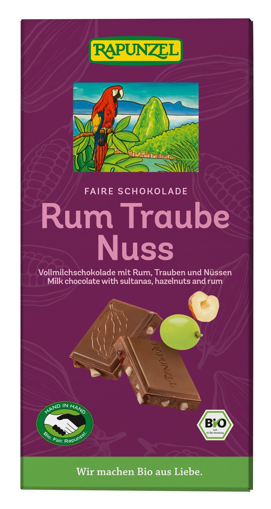 Rapunzel Schokolade Rum-Traube-Nuss