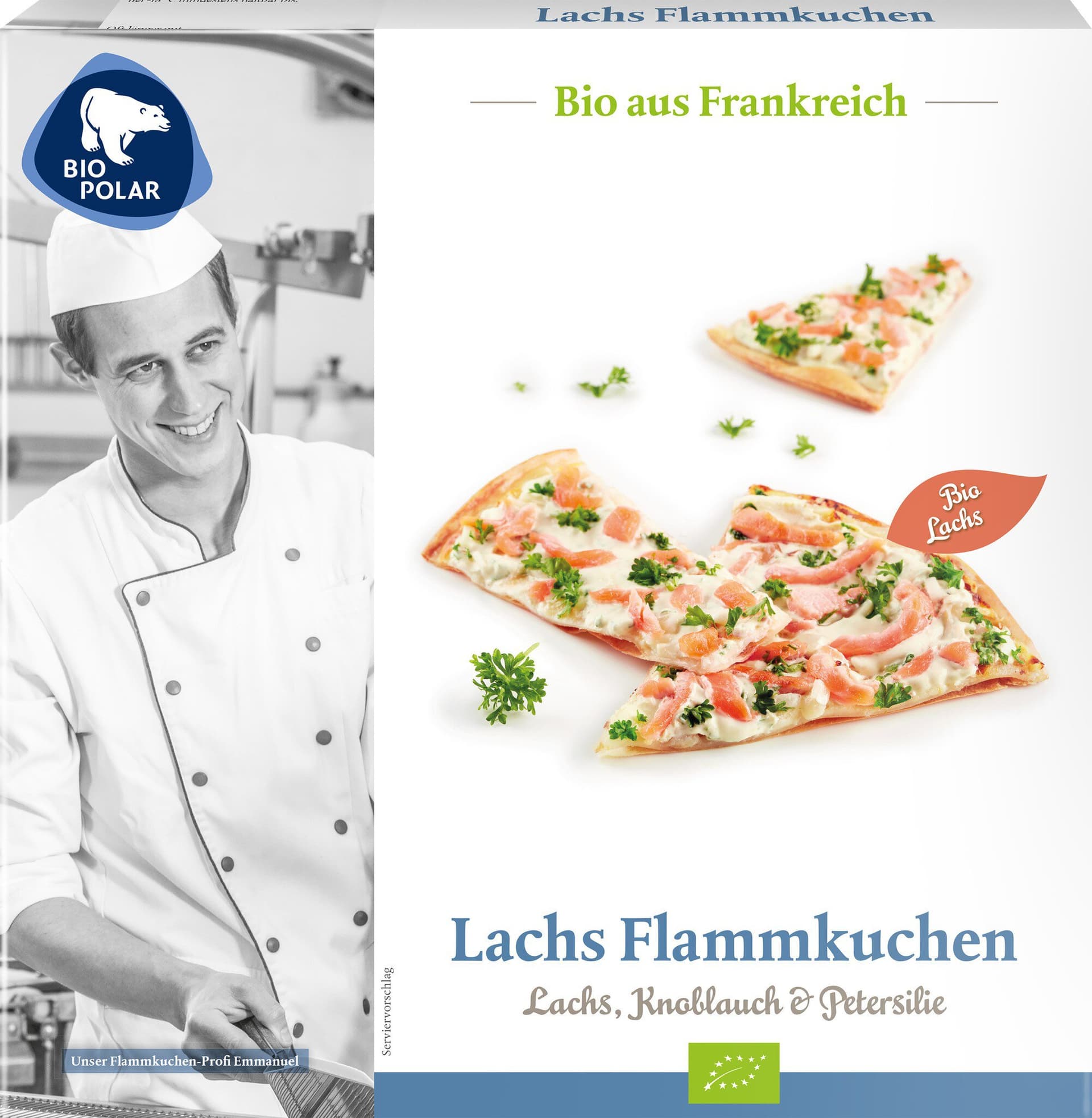Biopolar Lachs Flammkuchen