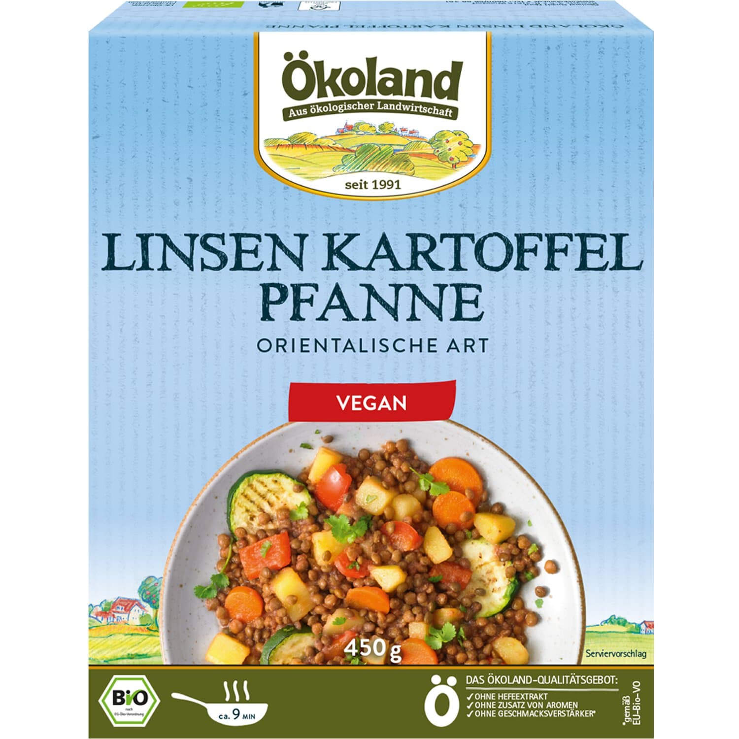 Ökoland Linsen-Kartoffel-Pfanne (TK)
