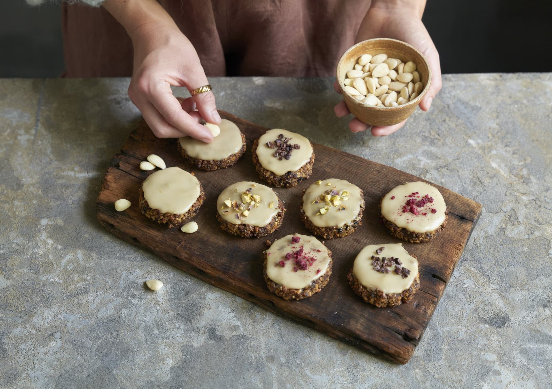 Bunt verzierte Lebkuchen