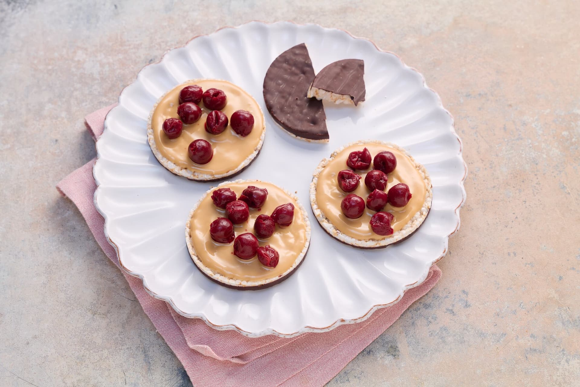 Schoko-Maiswaffeln Peanutbutter & Jelly Art