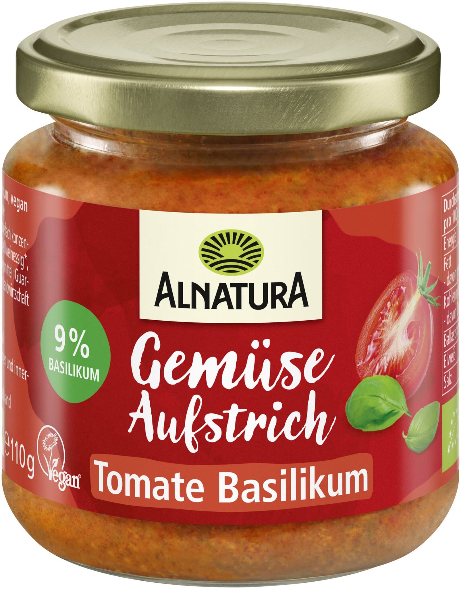 Alnatura Gemüseaufstrich Tomate-Basilikum