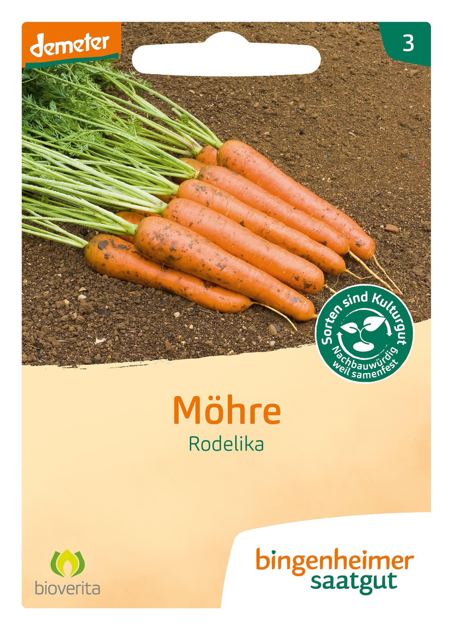 Bingenheimer Saatgut Möhren Rodelika (Gemüsesamen)