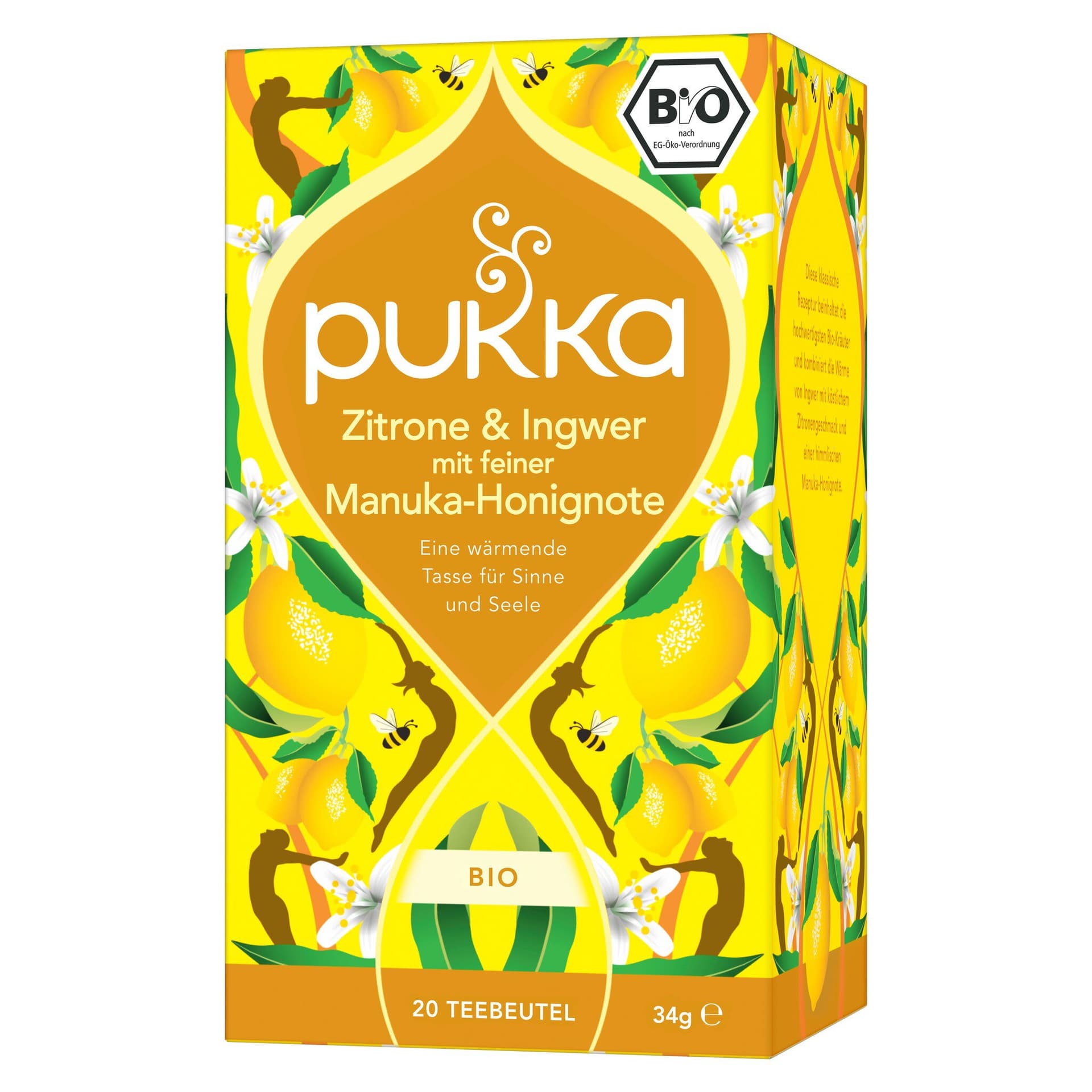 Pukka Zitrone, Ingwer & Manuka Tee 20 Beutel