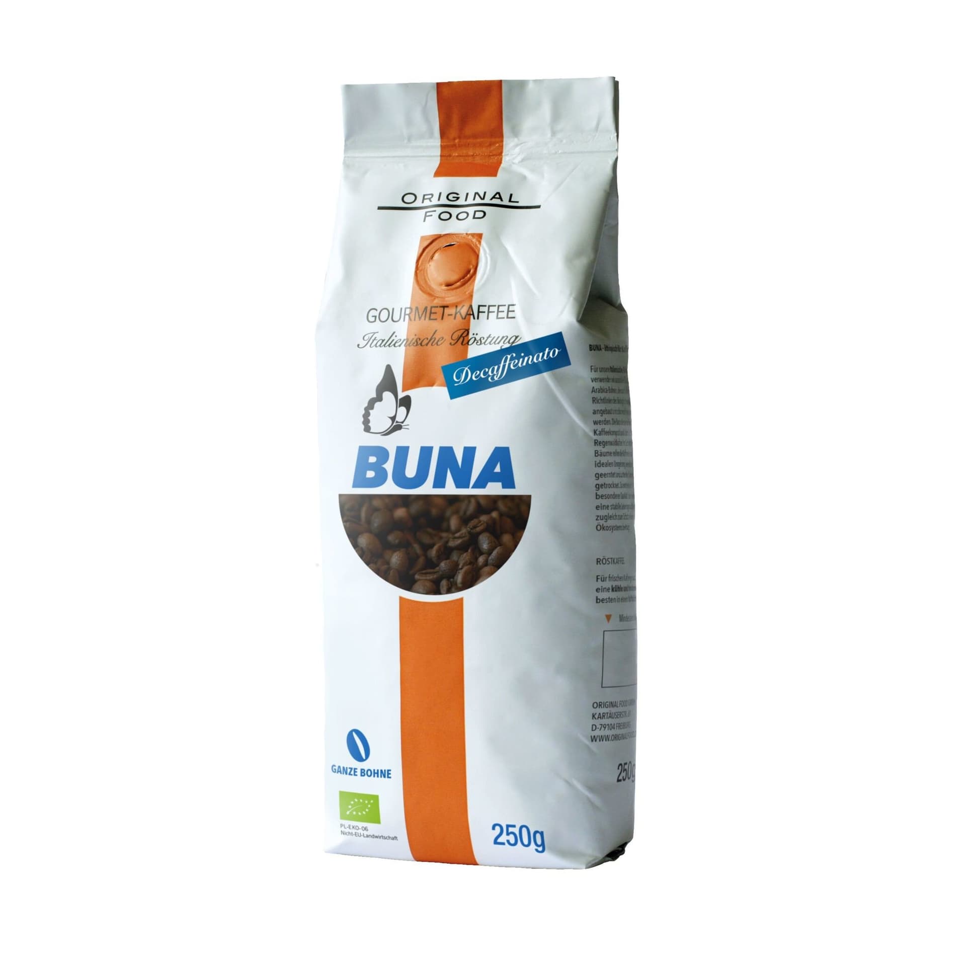 Buna Decaffeinato ganze Bohne