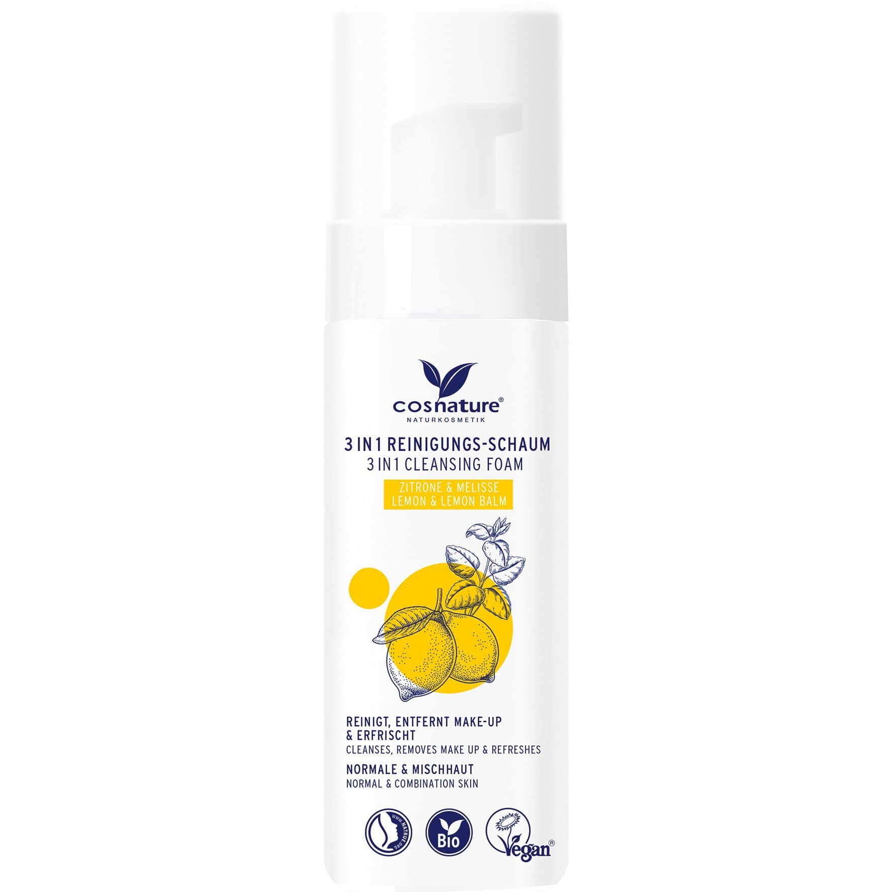 cosnature Reinigungsschaum 3/1 Lemon&Melisse