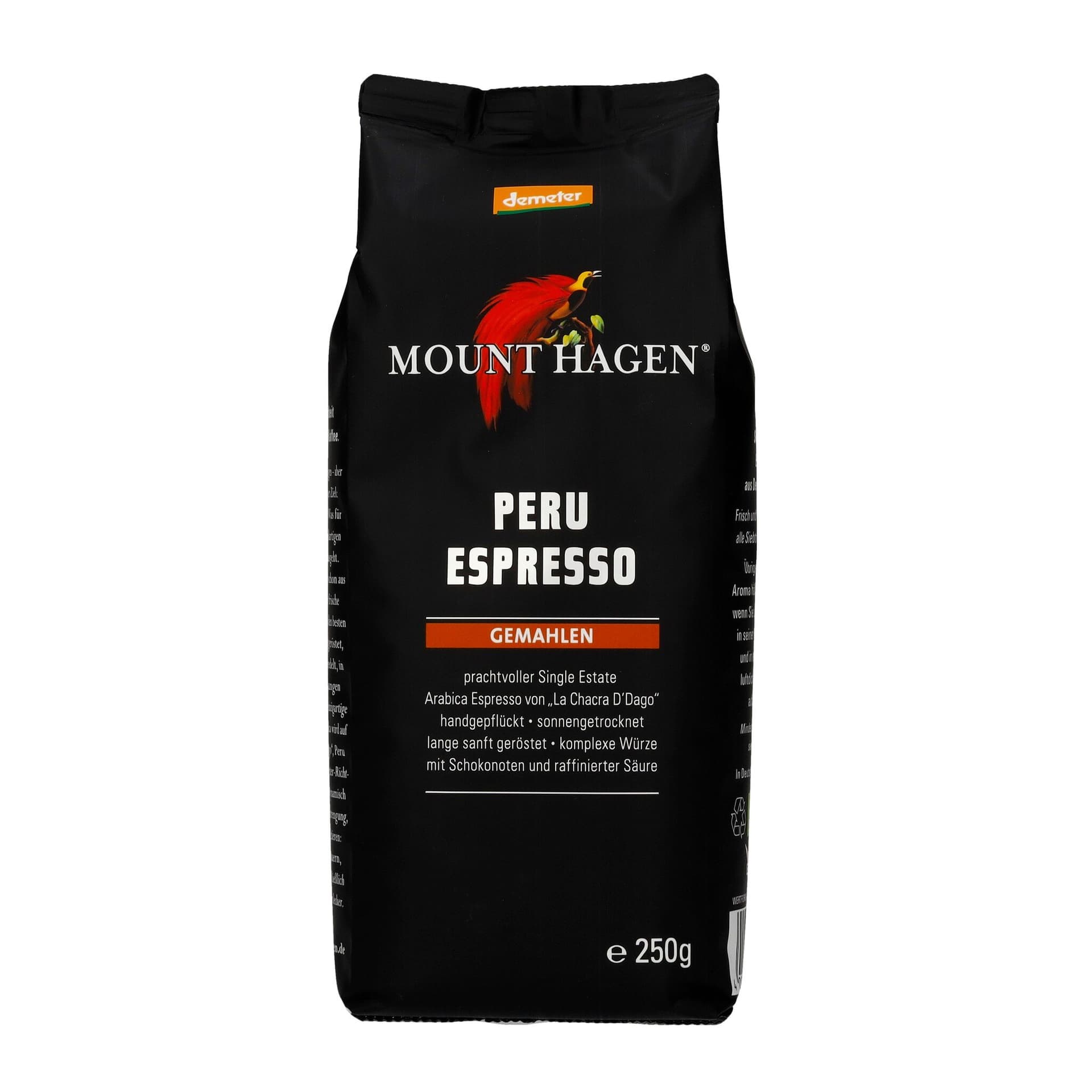 Mount Hagen Peru Espresso gemahlen