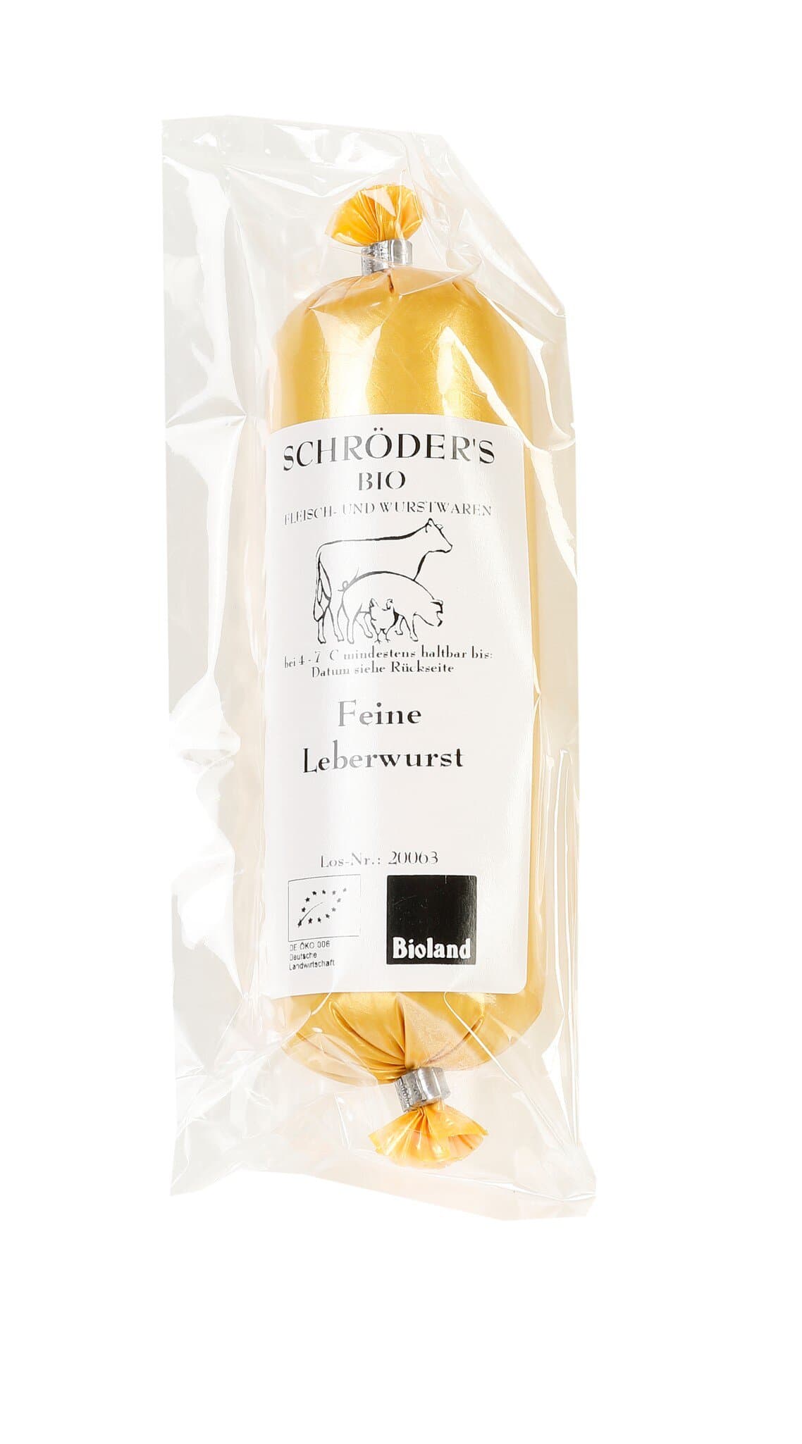 Schröder`s Biofleisch Leberwurst fein