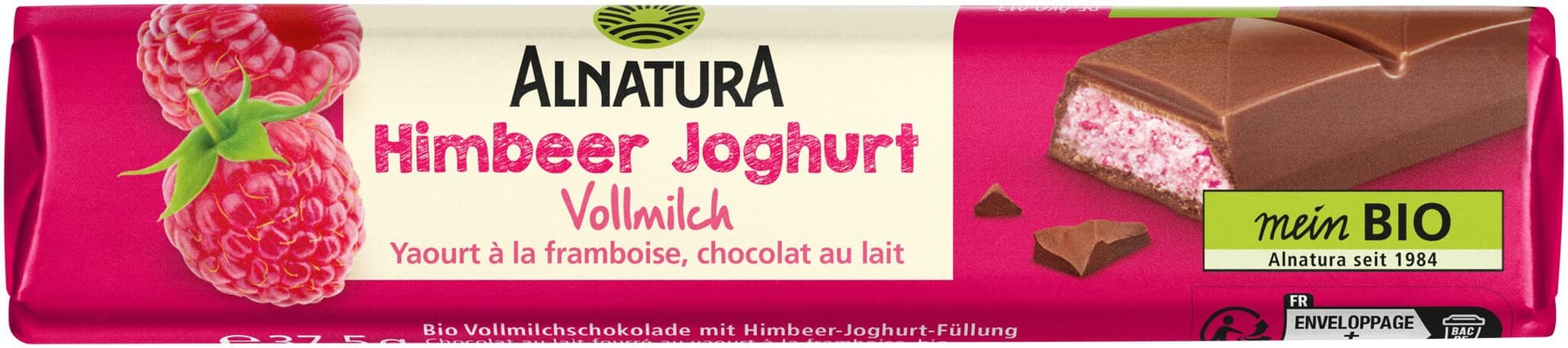 Alnatura Himbeer Joghurt Schokoriegel