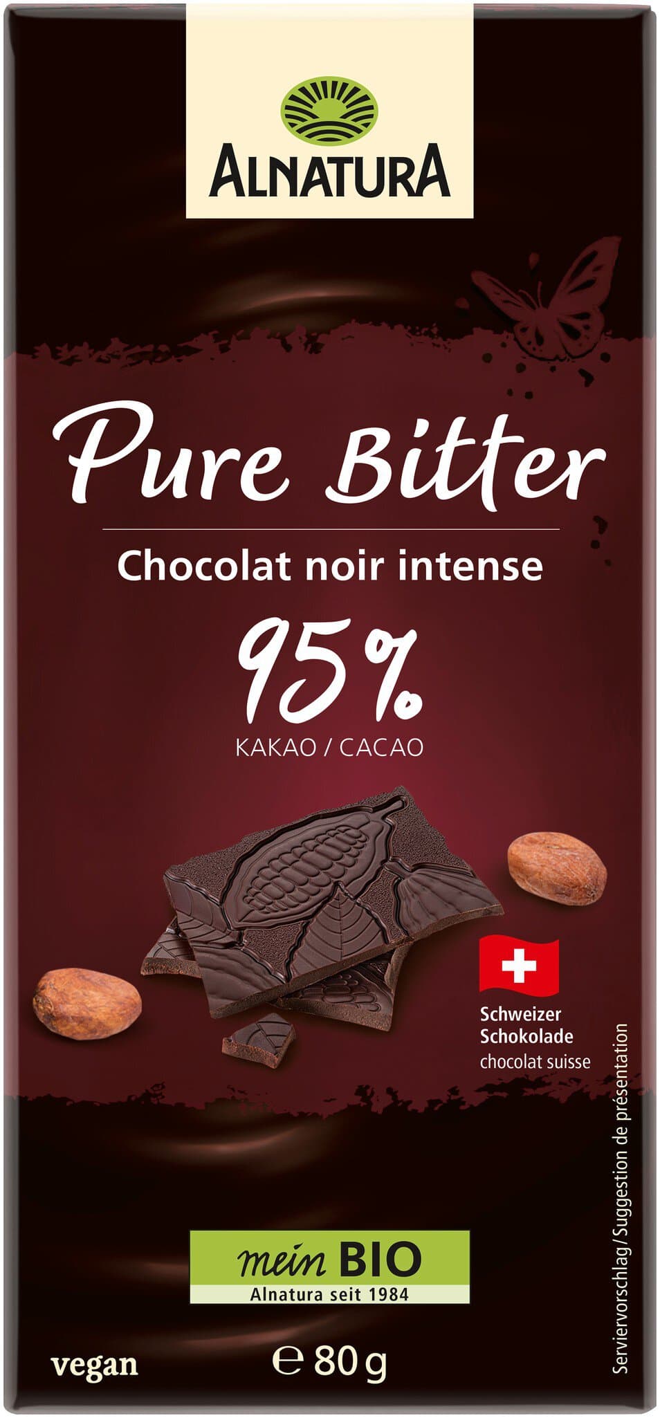 Alnatura Schokolade Pure Bitter 95%
