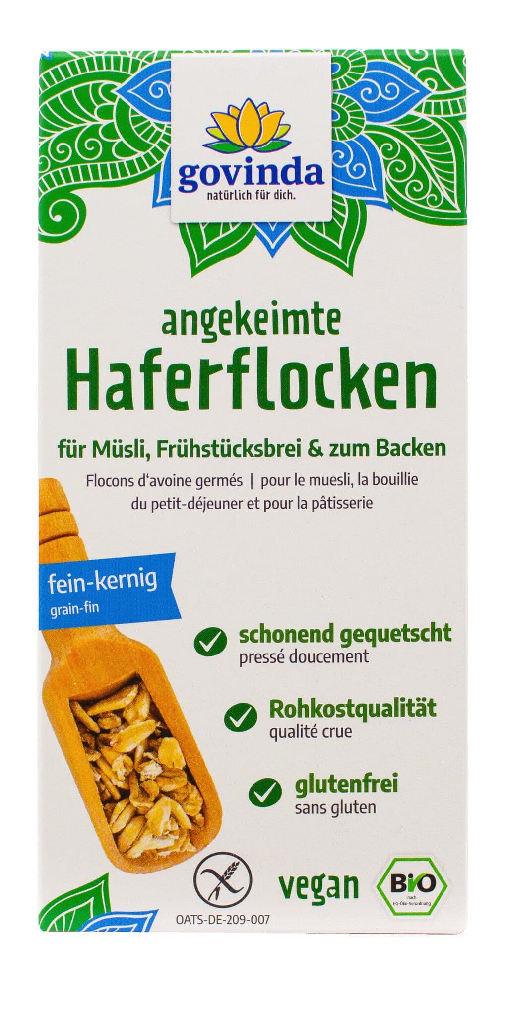 Govinda Haferflocken angekeimt