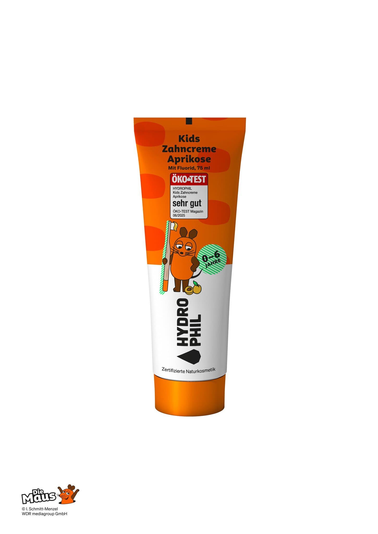 Hydrophil Zahncreme Die Maus Aprikose